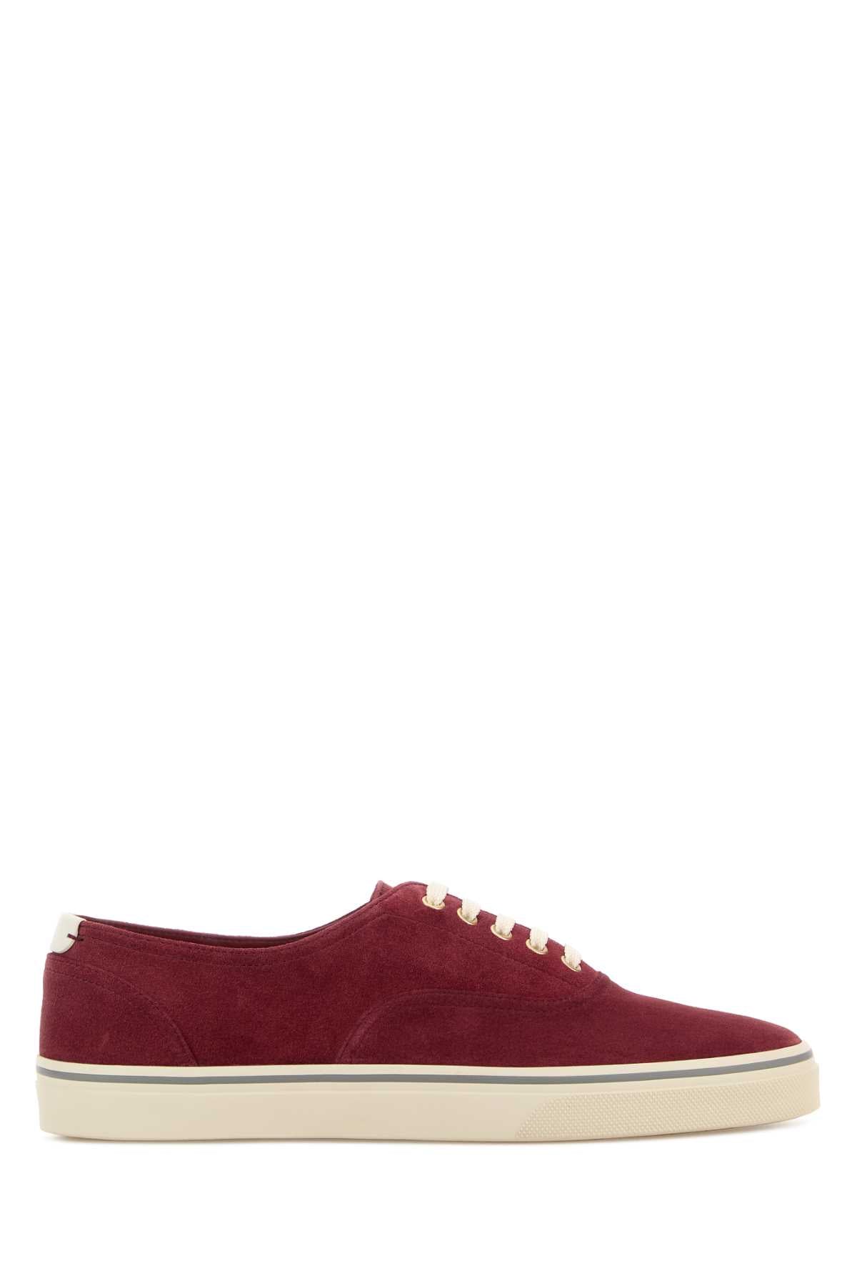 Brunello Cucinelli Men Tyrian Purple Suede Sneakers BRUNELLO CUCINELLI