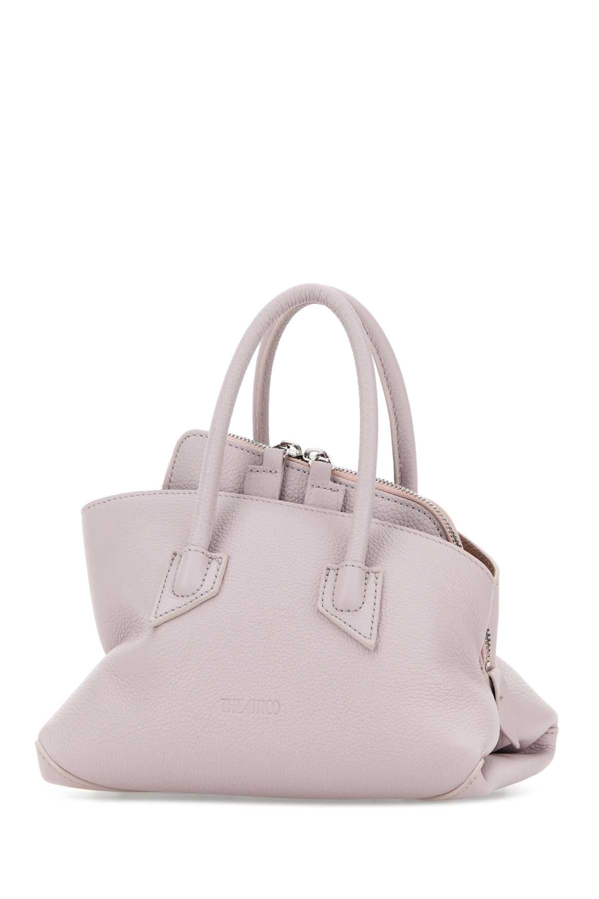 The Attico Women Lilac Leather Mini La Passeggiata Handbag THE ATTICO