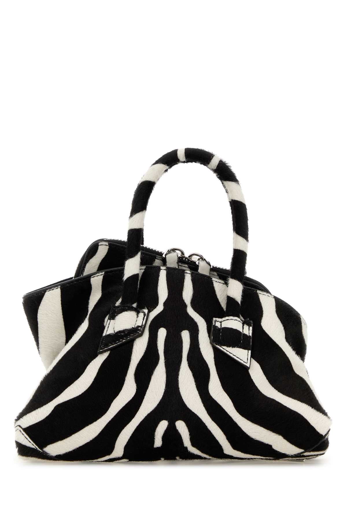 The Attico Women Printed Calf Hair Mini La Passeggiata Handbag THE ATTICO