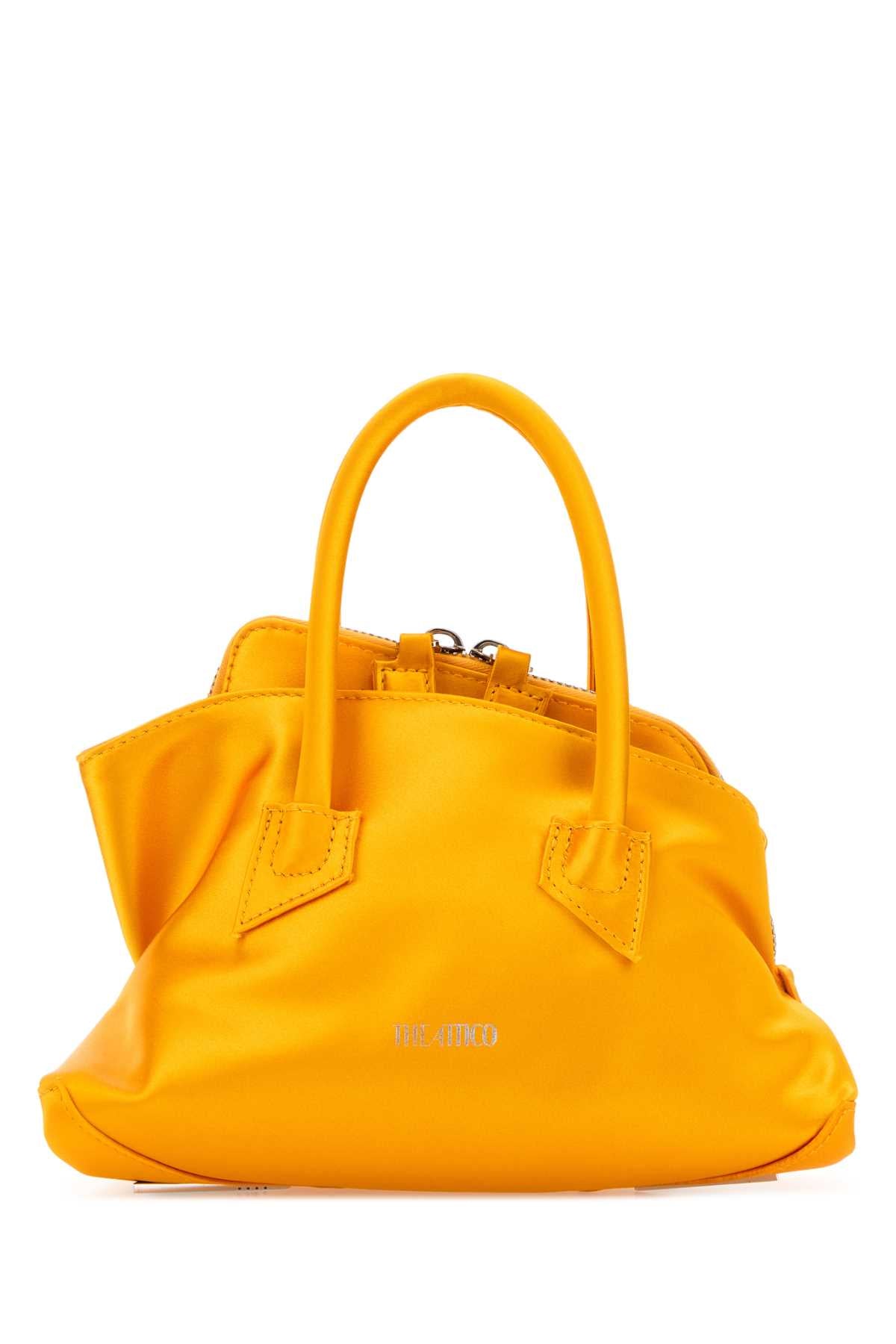 The Attico Women Yellow Satin Mini La Passeggiata Handbag THE ATTICO