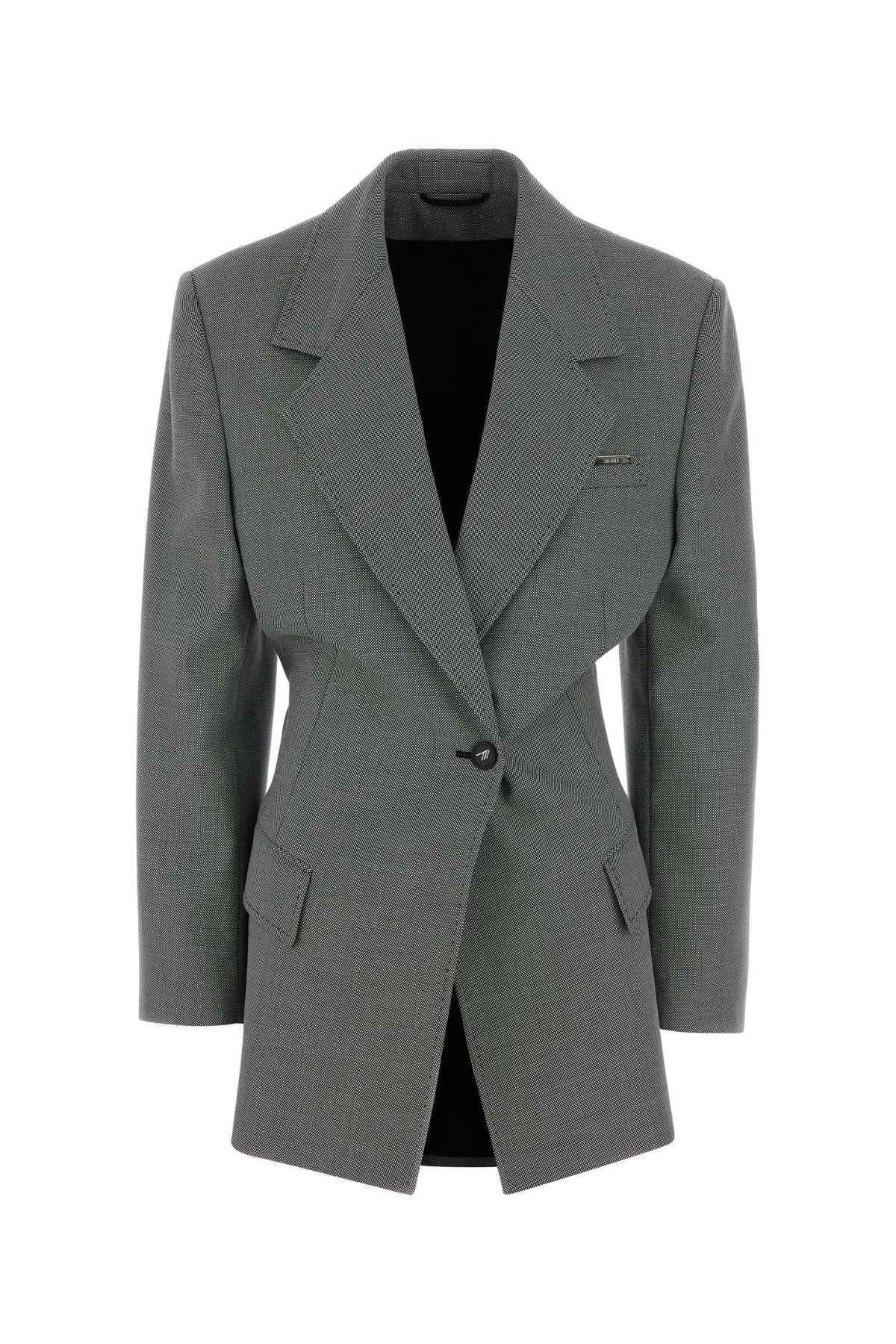 The Attico Women Two Stretch Wool Blend Blazer THE ATTICO