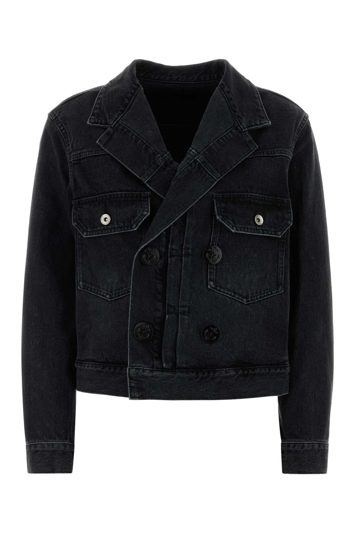 Sacai Women Black Denim Jacket SACAI