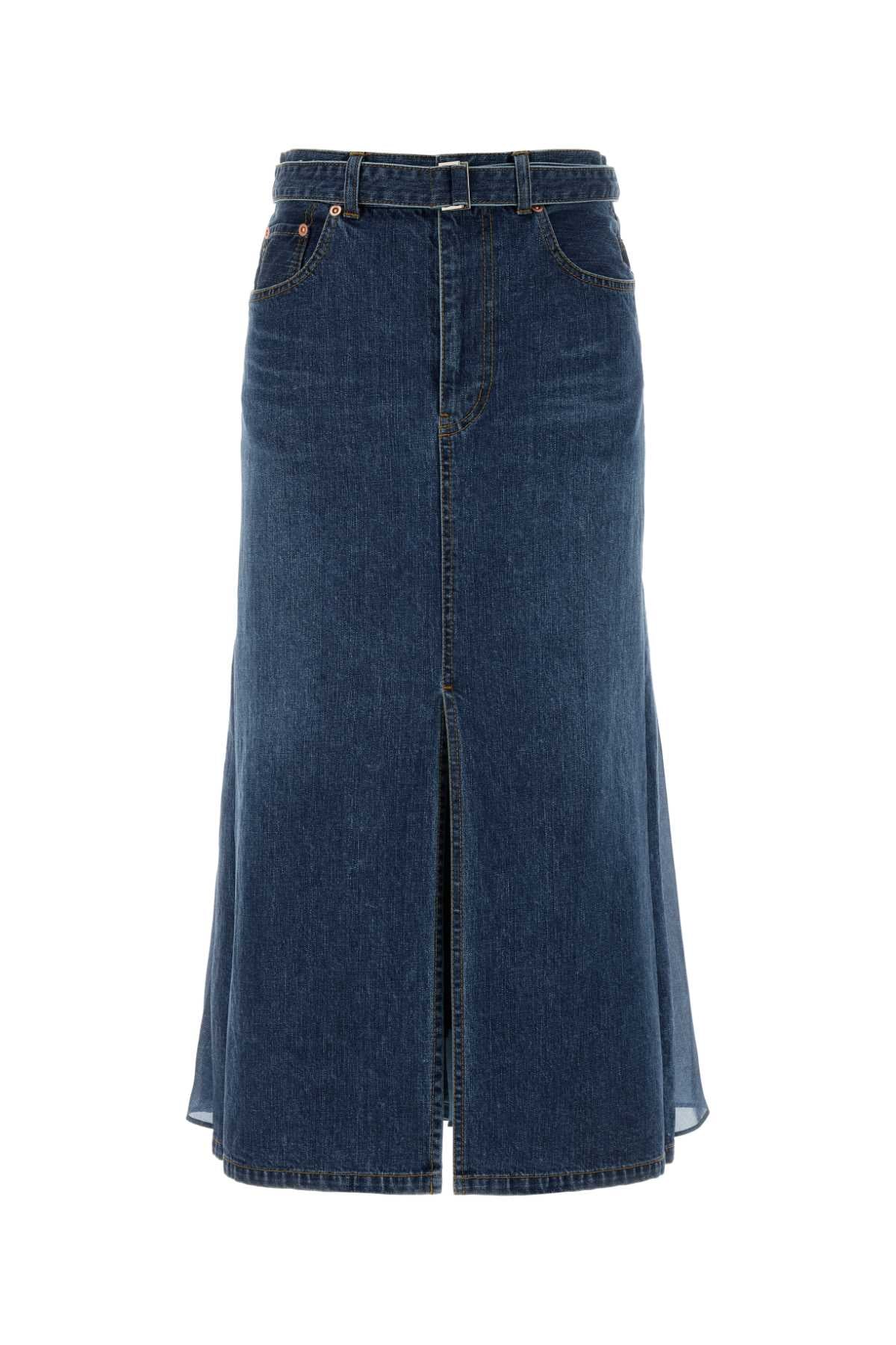 Sacai Women Denim Skirt SACAI