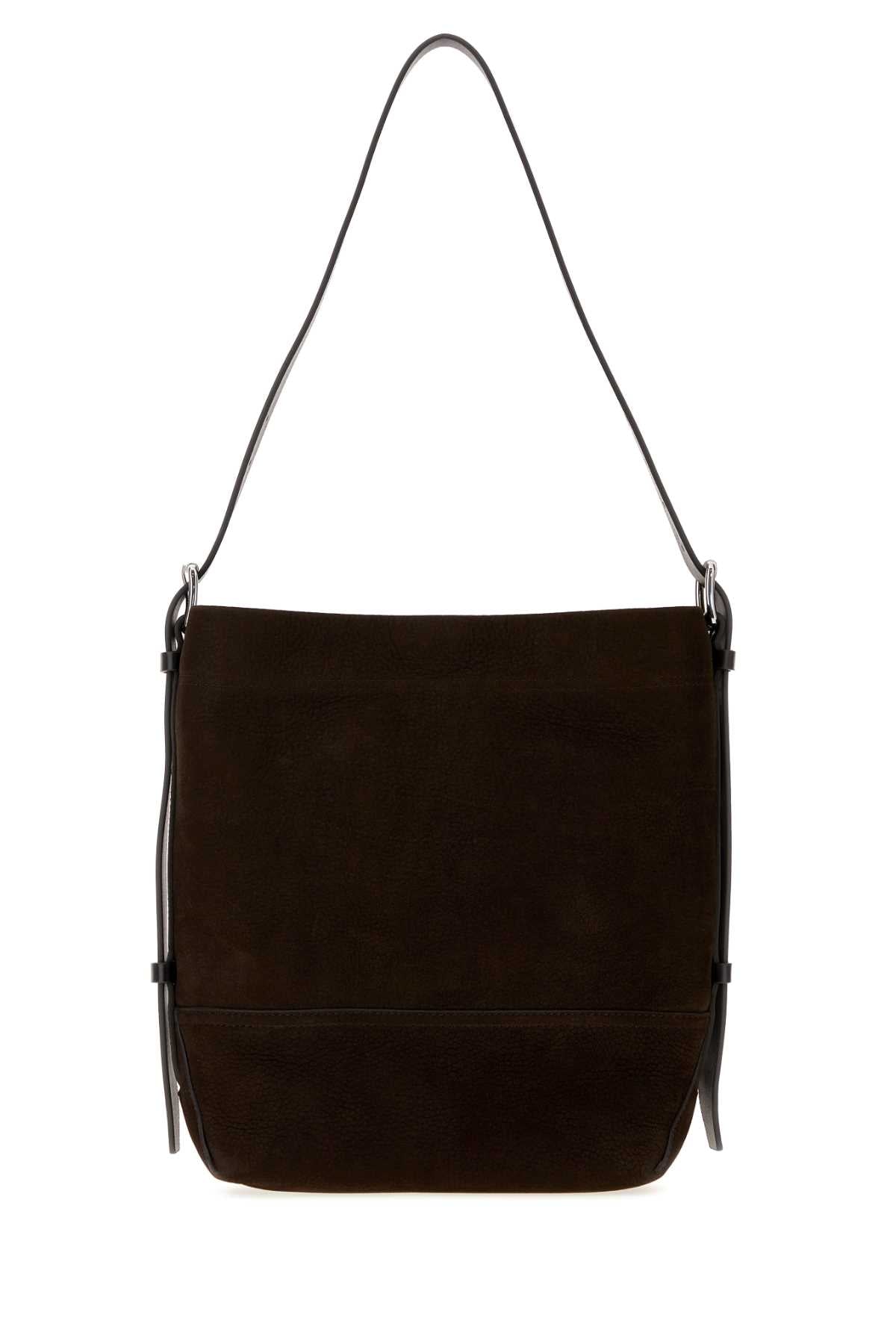 Lemaire Women Dark Brown Suede Shopping Bag LEMAIRE