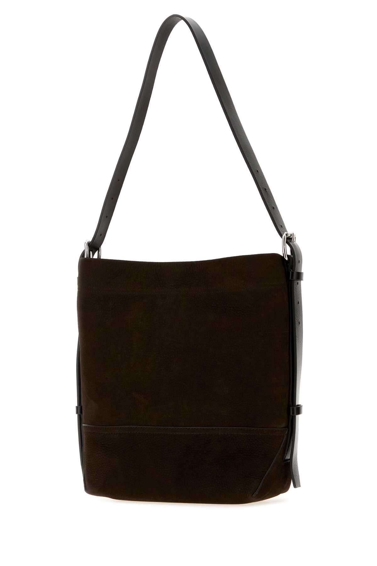 Lemaire Women Dark Brown Suede Shopping Bag LEMAIRE