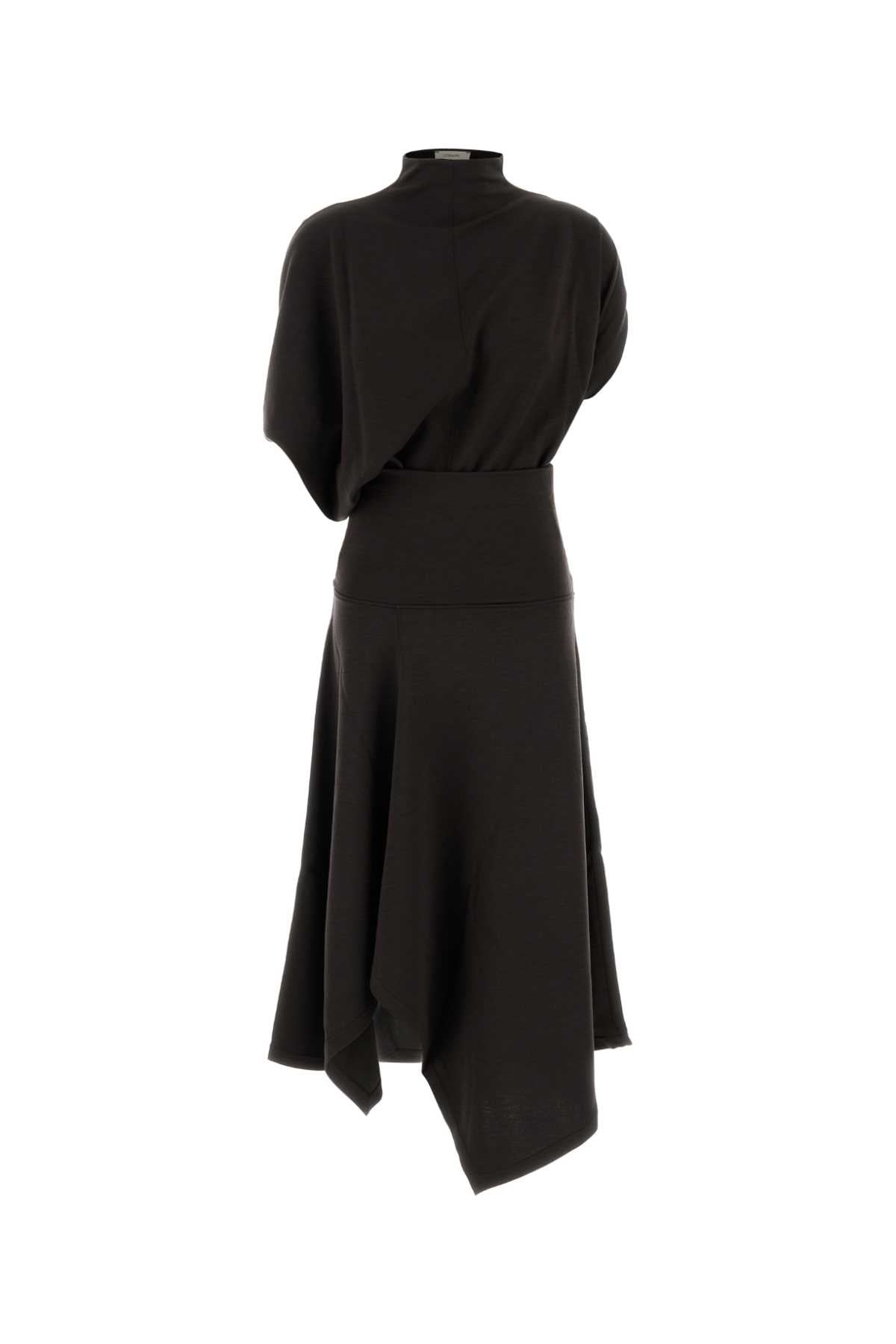 Lemaire Women Brown Stretch Wool Blend Dress LEMAIRE