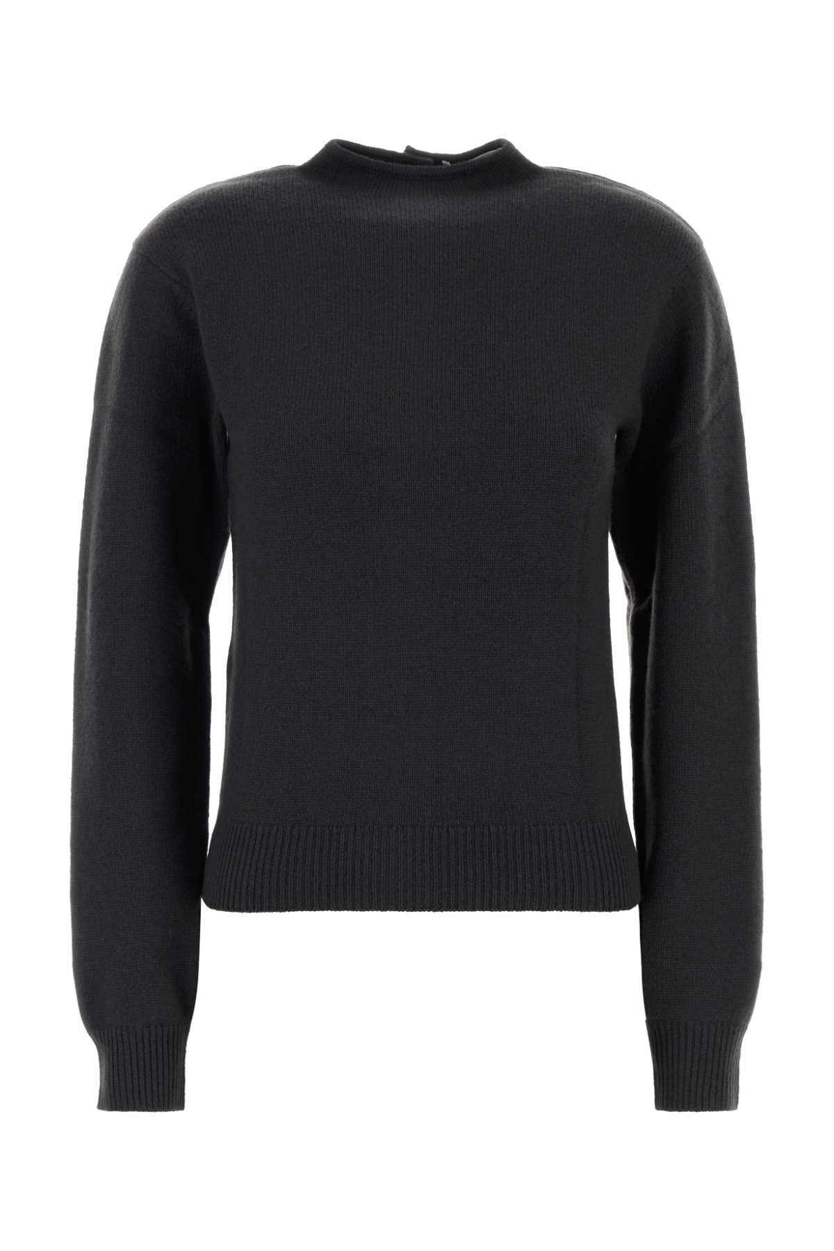 Lemaire Women Charcoal Cashmere Sweater LEMAIRE