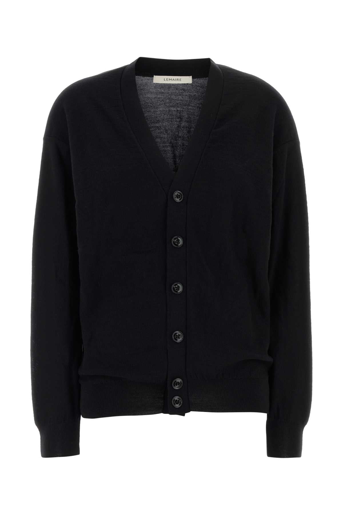Lemaire Women Black Wool Blend Cardigan