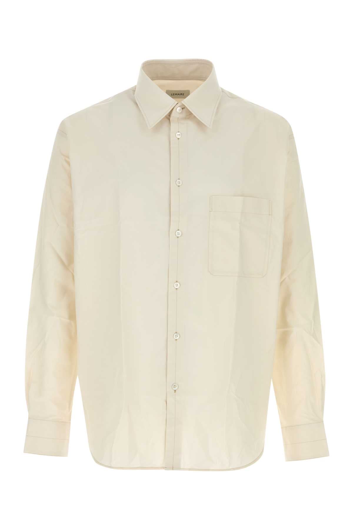 Lemaire Men Sand Poplin Shirt LEMAIRE