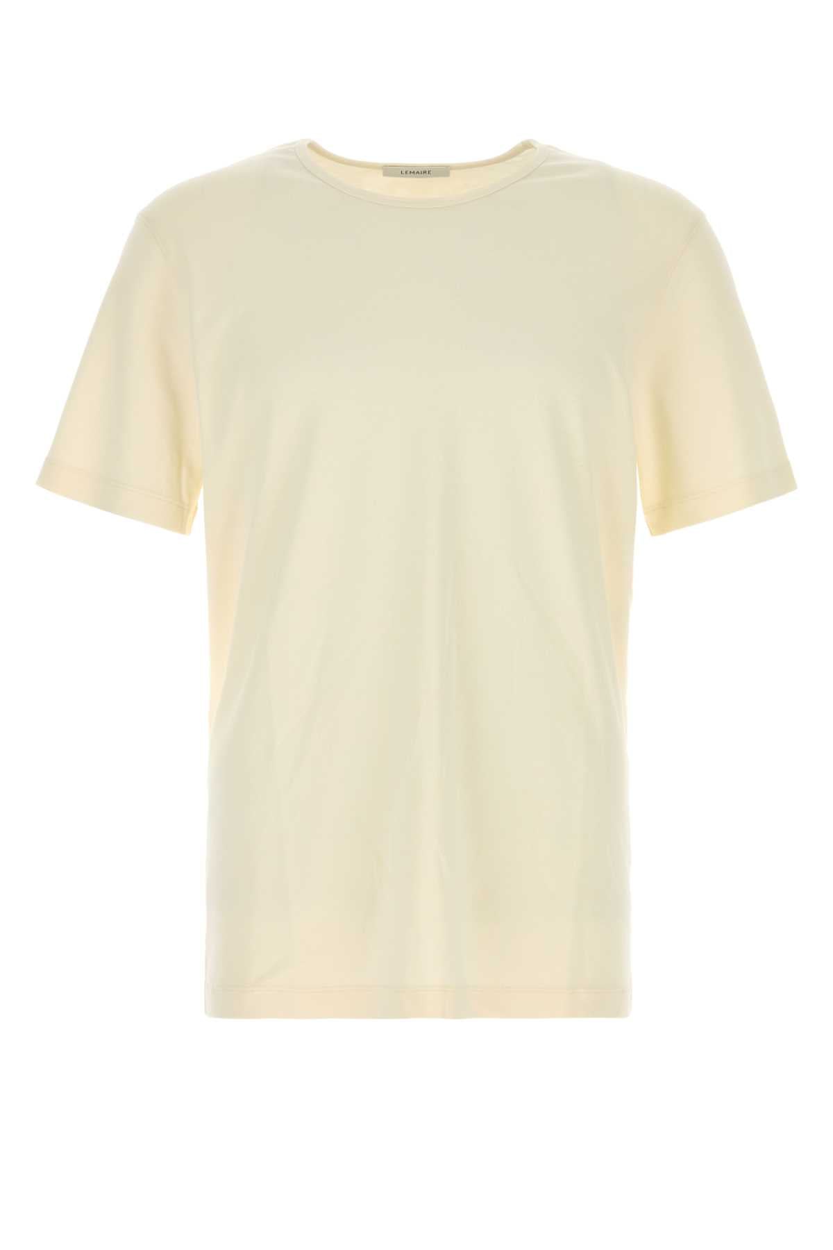Lemaire Men Cream Cotton T-Shirt LEMAIRE