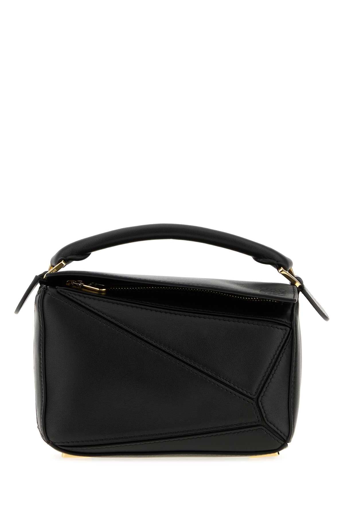 Loewe Women Black Nappa Leather Mini Puzzle Handbag LOEWE