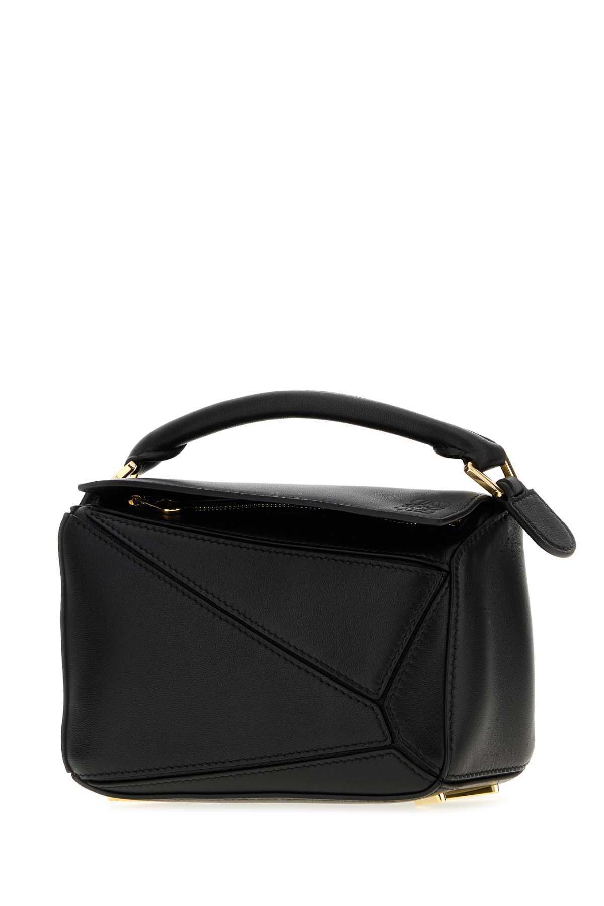 Loewe Women Black Nappa Leather Mini Puzzle Handbag LOEWE