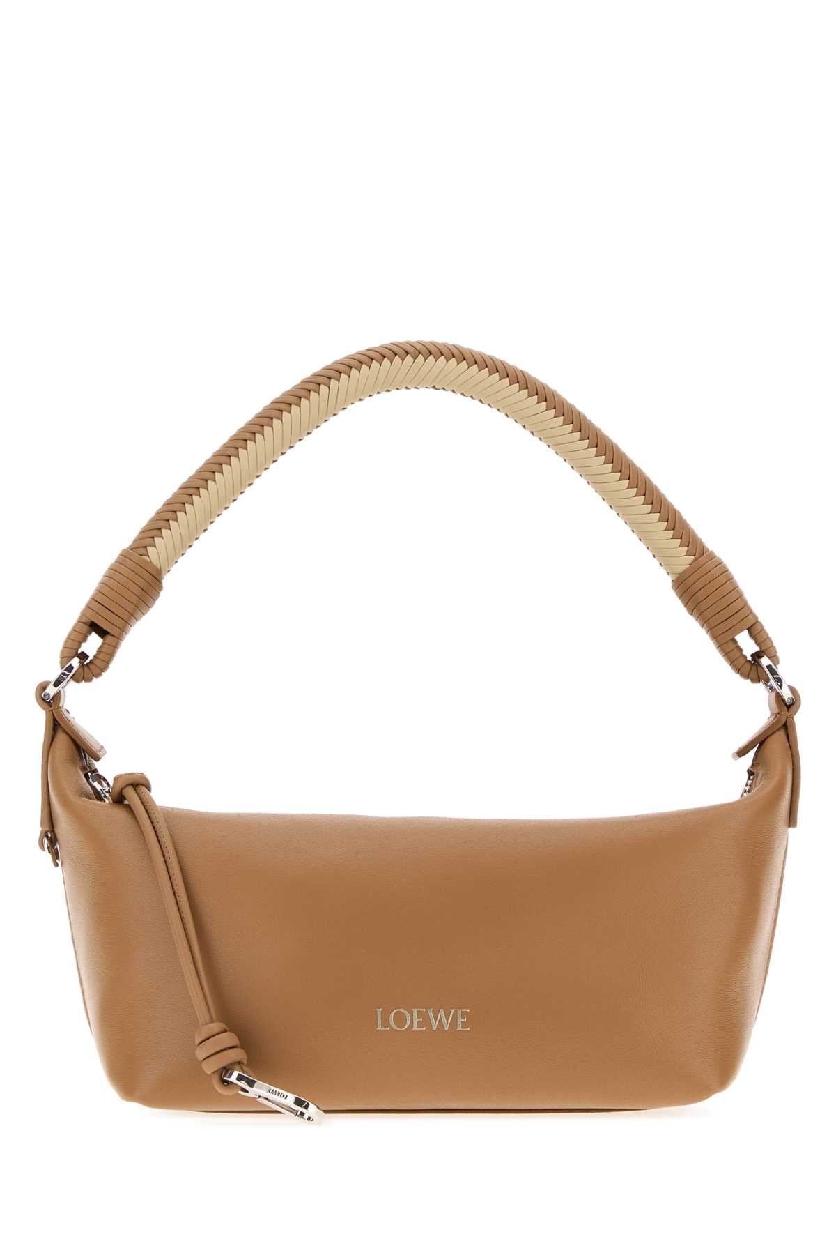 Loewe Women Camel Leather Mini Cala Shoulder Bag LOEWE