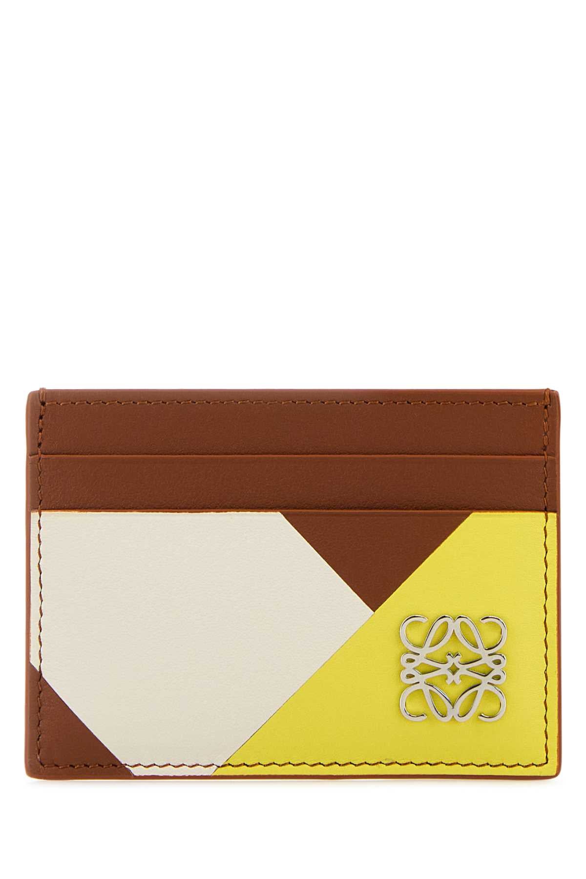 Loewe Women Multicolor Leather Anagram Card Holder LOEWE