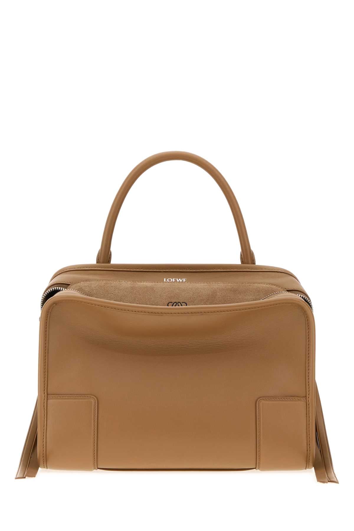 Loewe Women Camel Leather Medium Amazona 180 Handbag LOEWE
