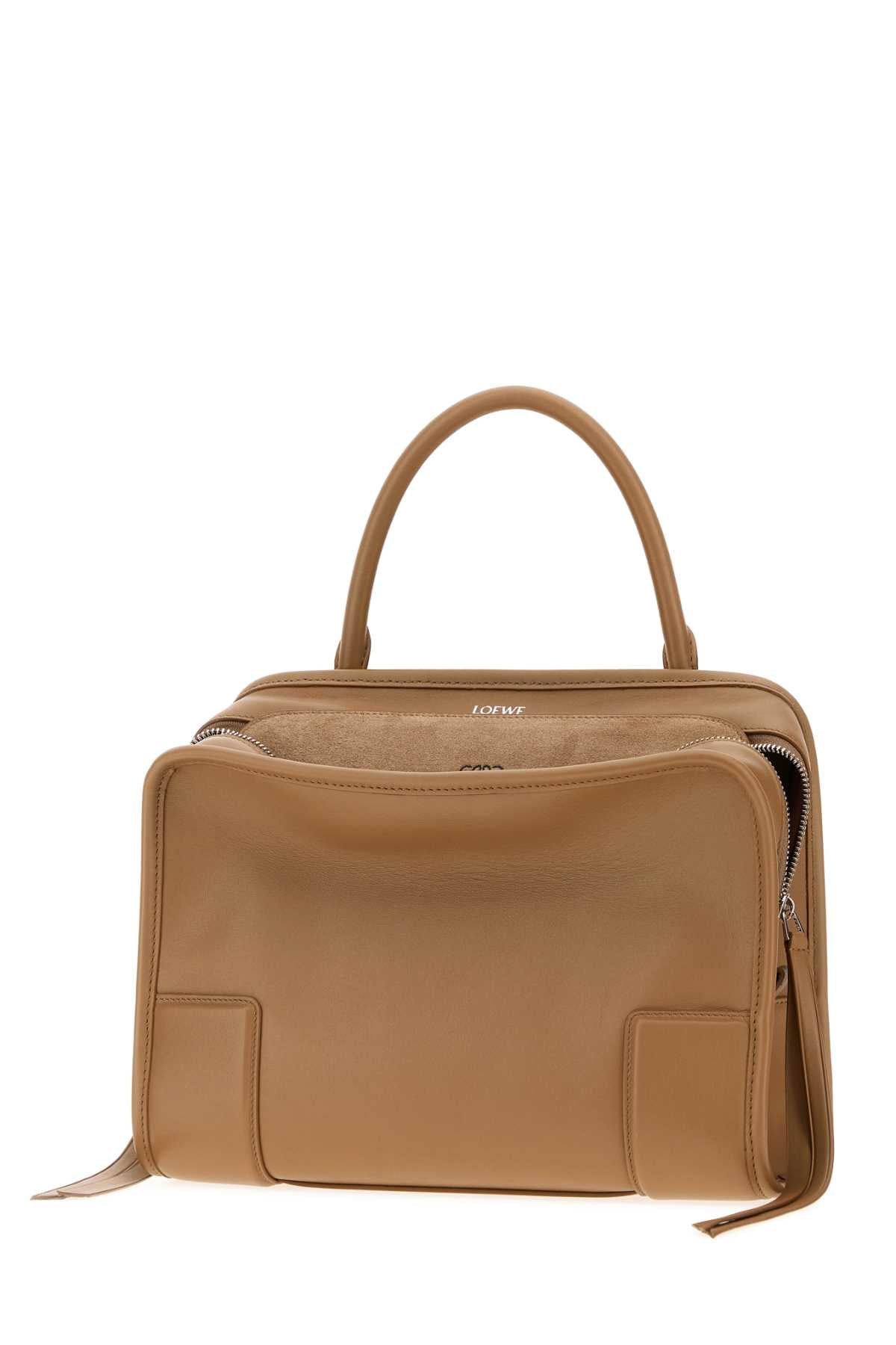 Loewe Women Camel Leather Medium Amazona 180 Handbag LOEWE