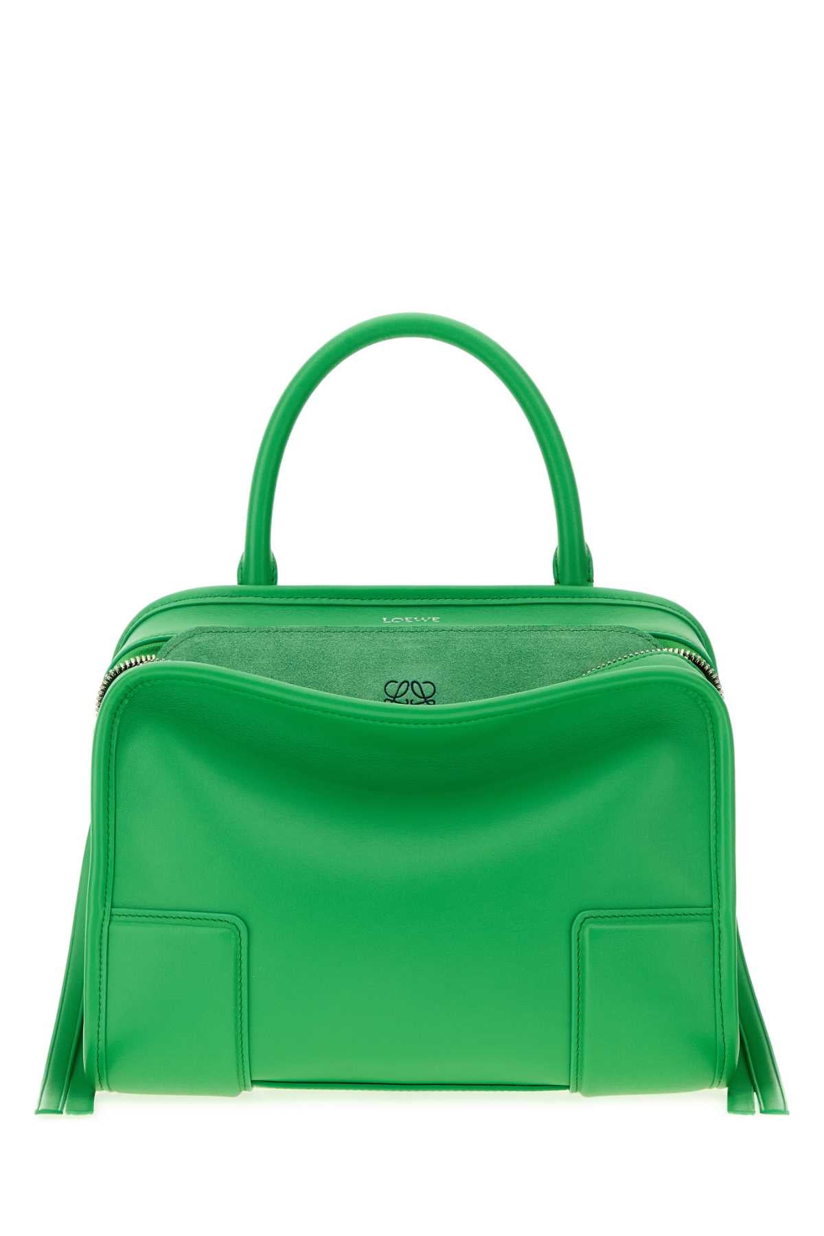 Loewe Women Grass Green Leather Small Amazona Handbag LOEWE