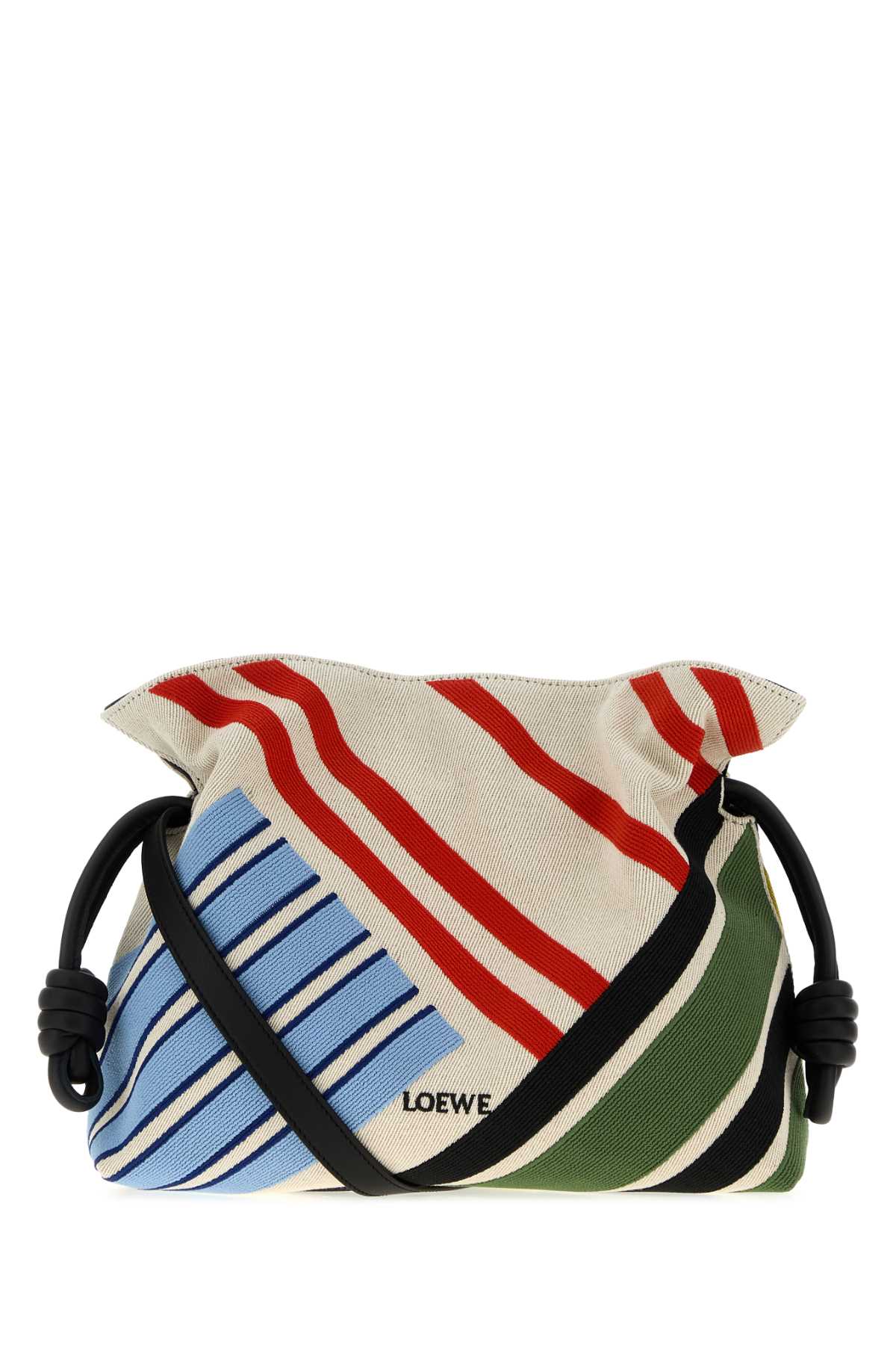 Loewe Women Embroidered Canvas Medium Flamenco Clutch LOEWE