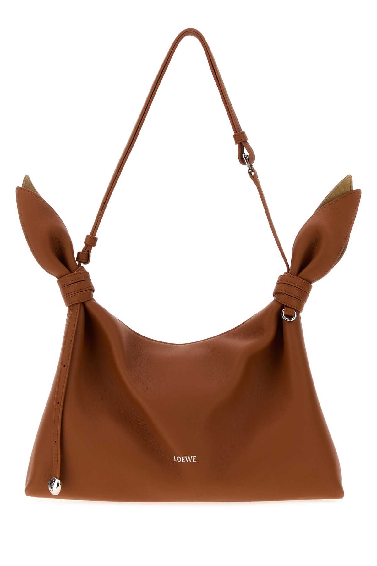 Loewe Women Caramel Leather Medium Scarf Shoulder Bag LOEWE