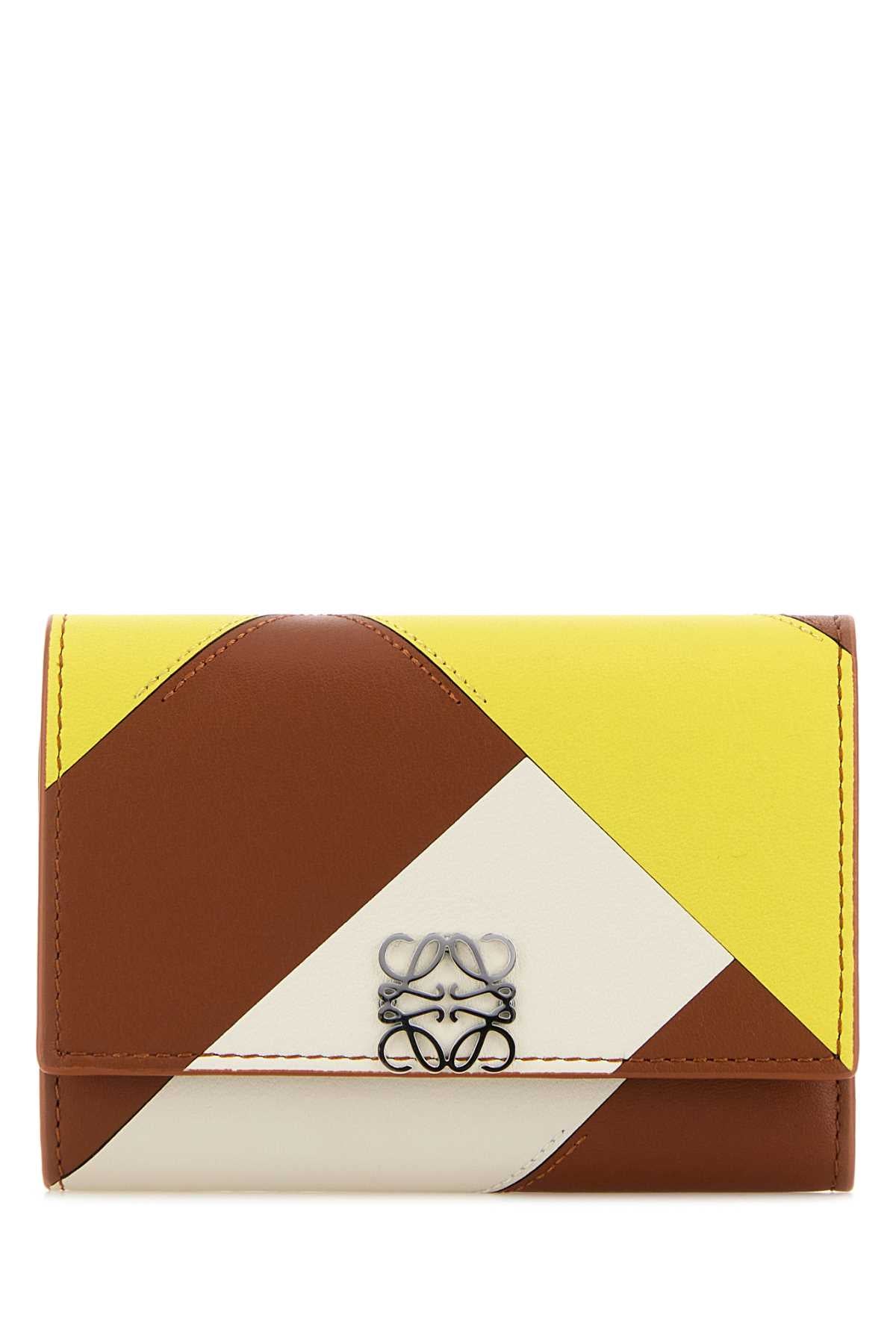 Loewe Women Multicolor Leather Anagram Wallet LOEWE