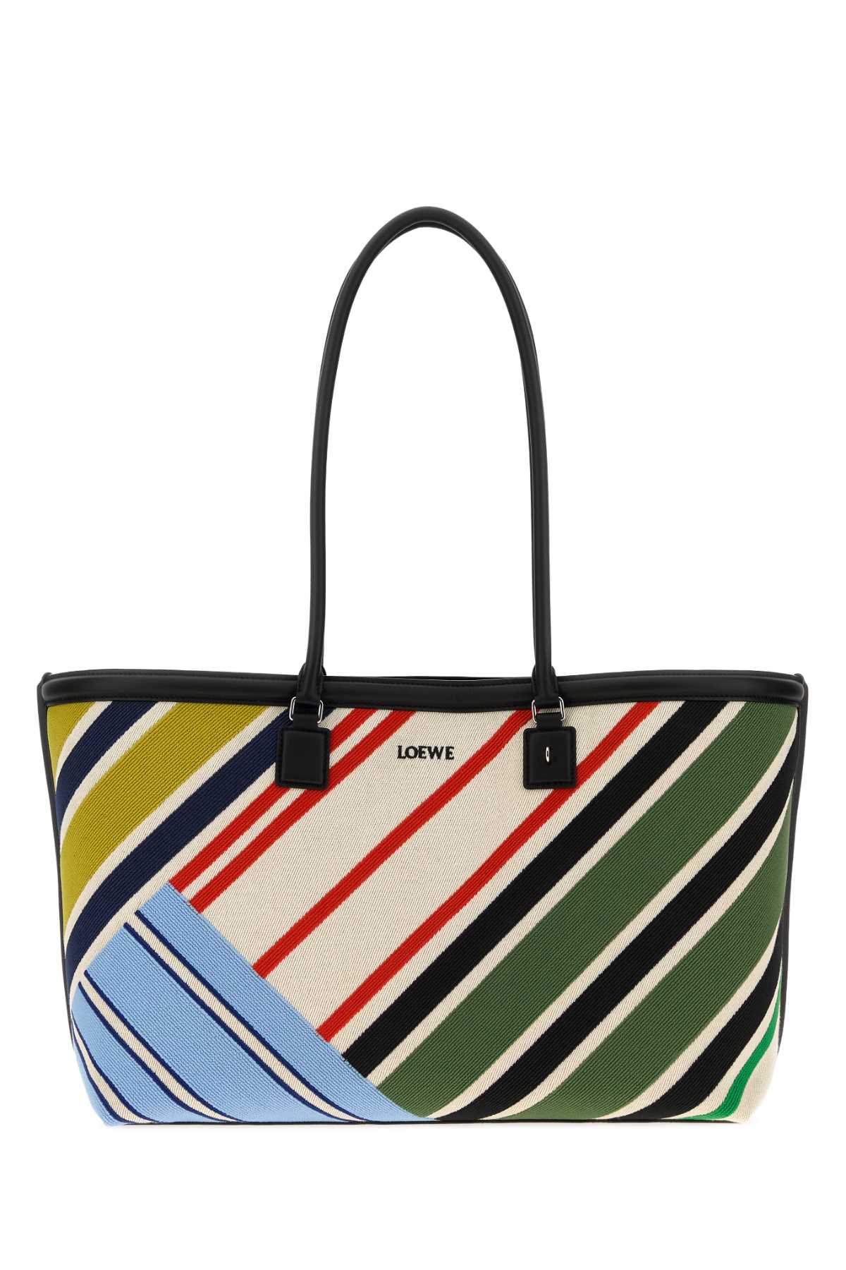 Loewe Women Embroidered Canvas Verano Shopping Bag LOEWE