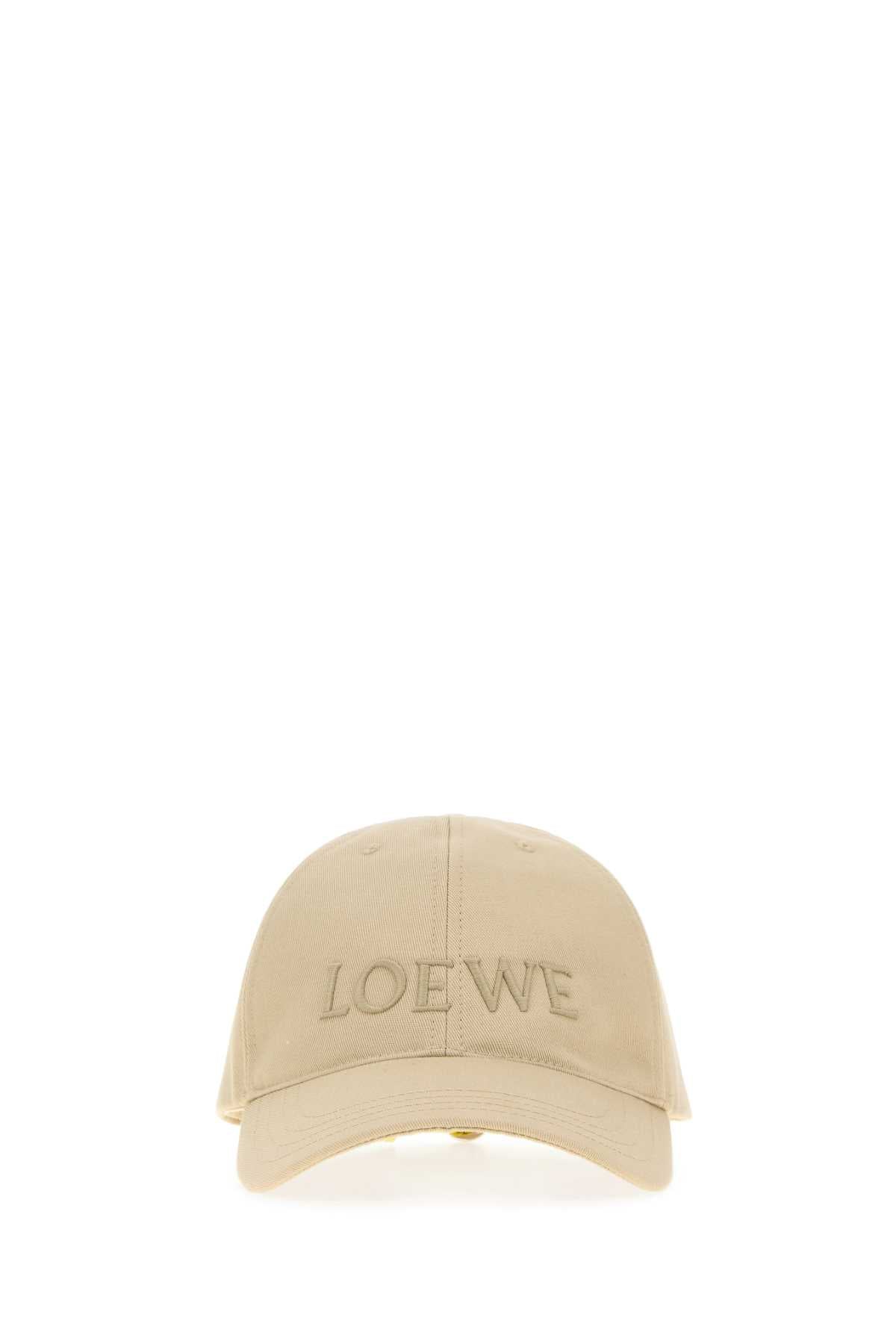 Loewe Women Sand Cotton Baseball Hat LOEWE