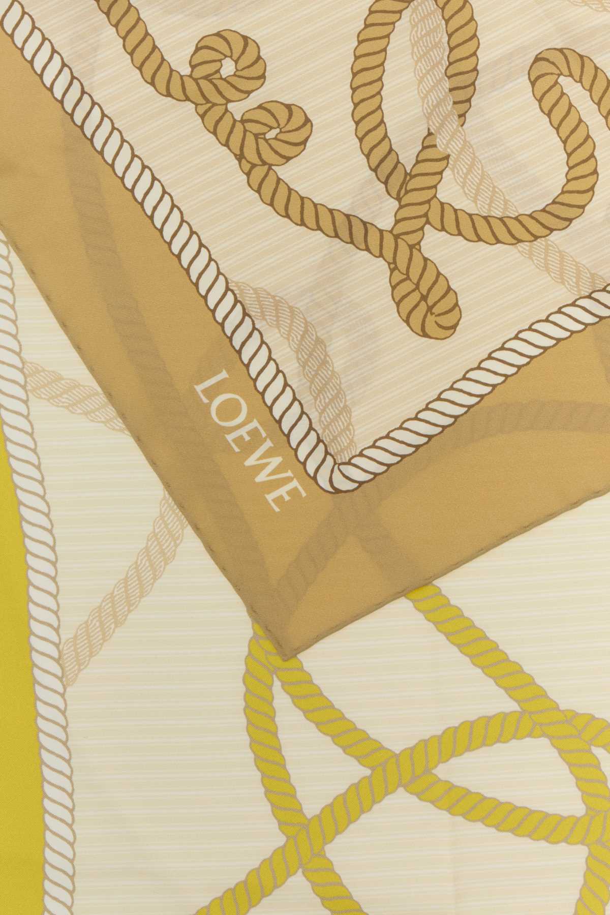 Loewe Women Printed Twill Foulard LOEWE