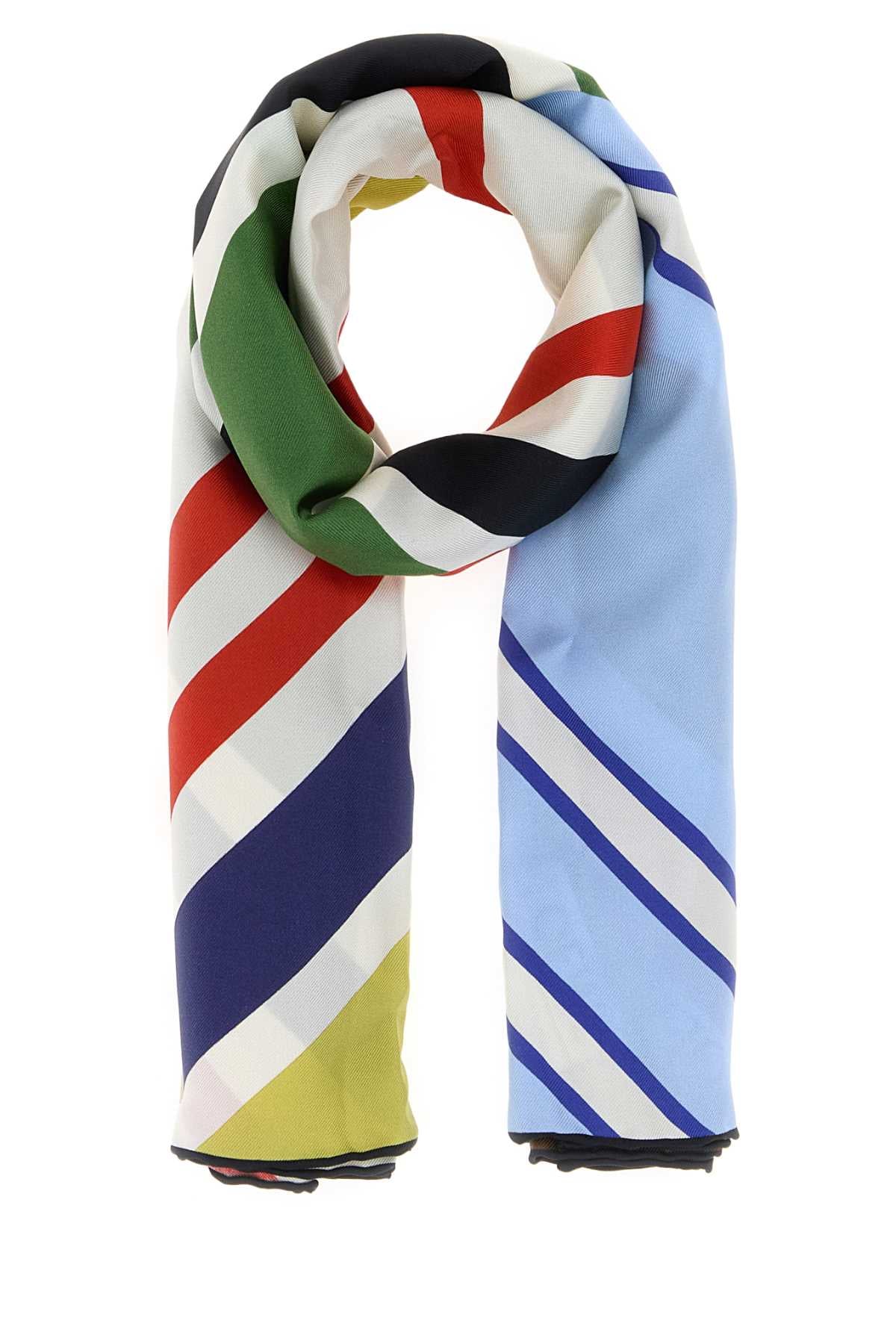 Loewe Women Printed Silk Foulard LOEWE
