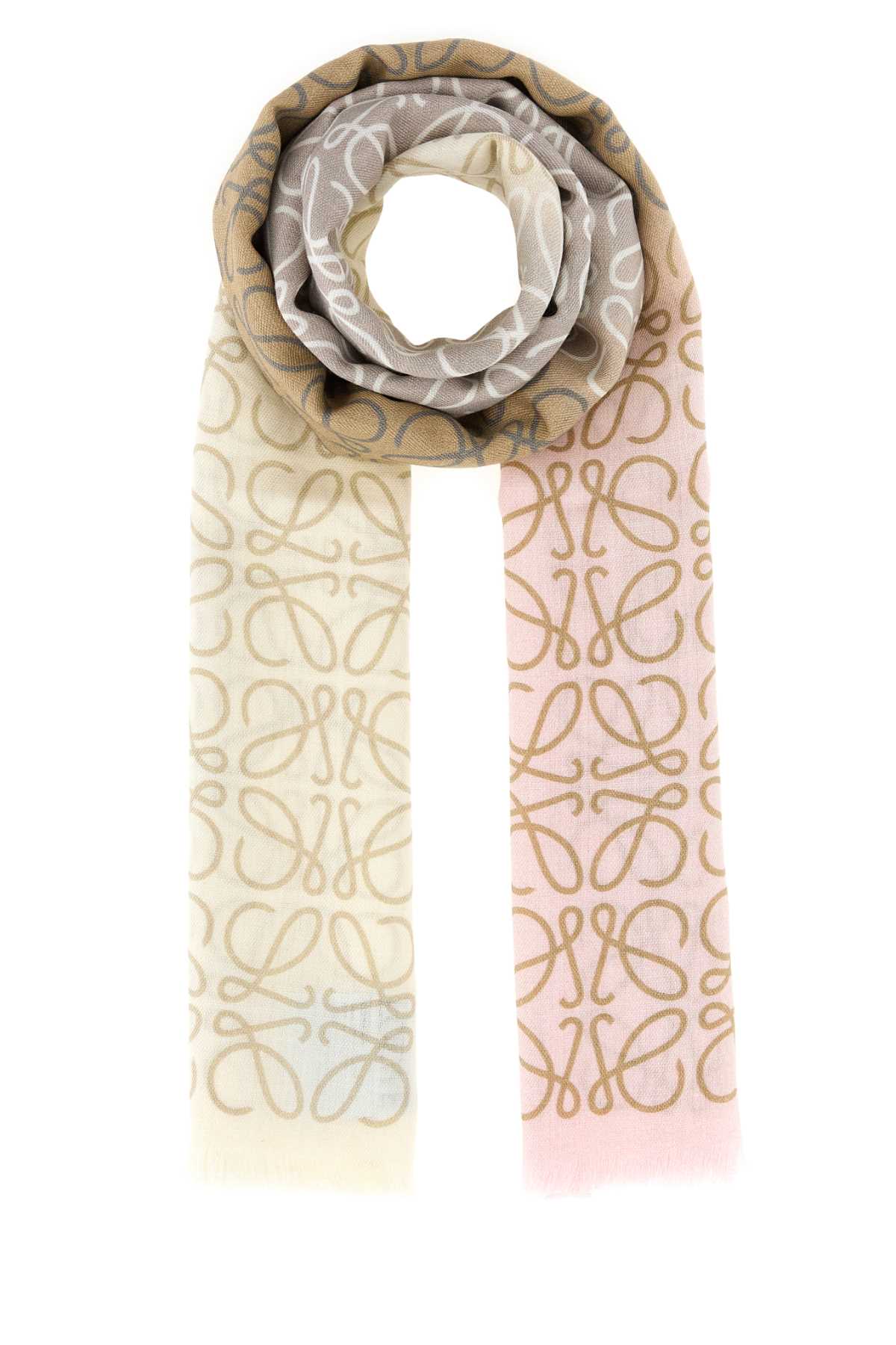 Loewe Women Multicolor Wool Blend Scarf LOEWE