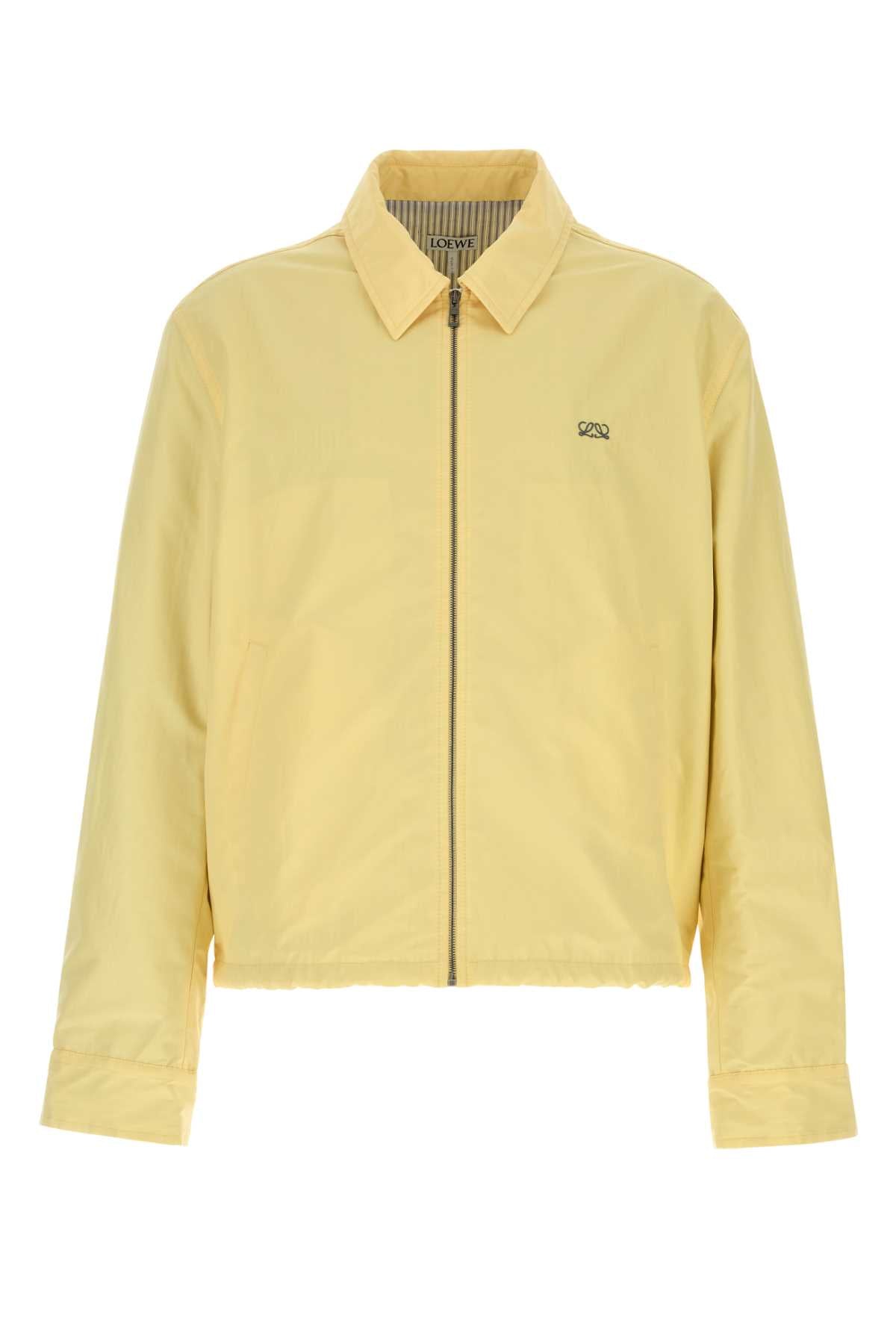 Loewe Men Yellow Tech Fabric Jacket LOEWE