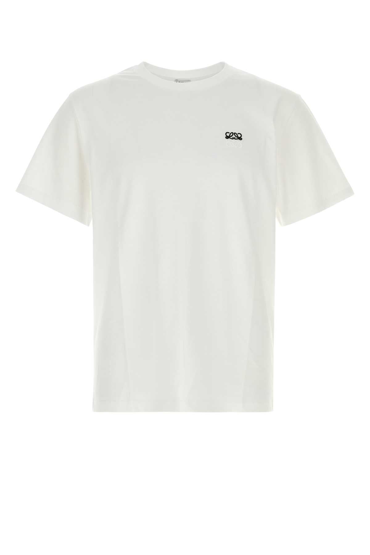 Loewe Men White Cotton T-Shirt LOEWE