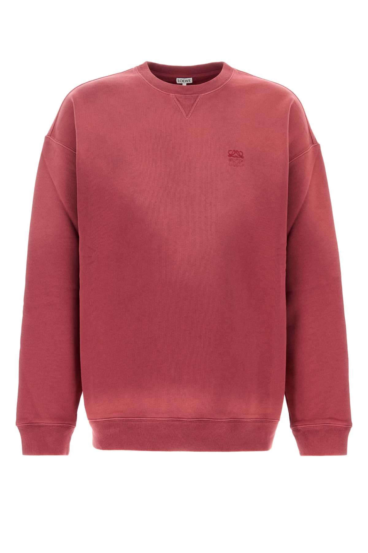 Loewe Men Red Cotton Sweatshirt LOEWE