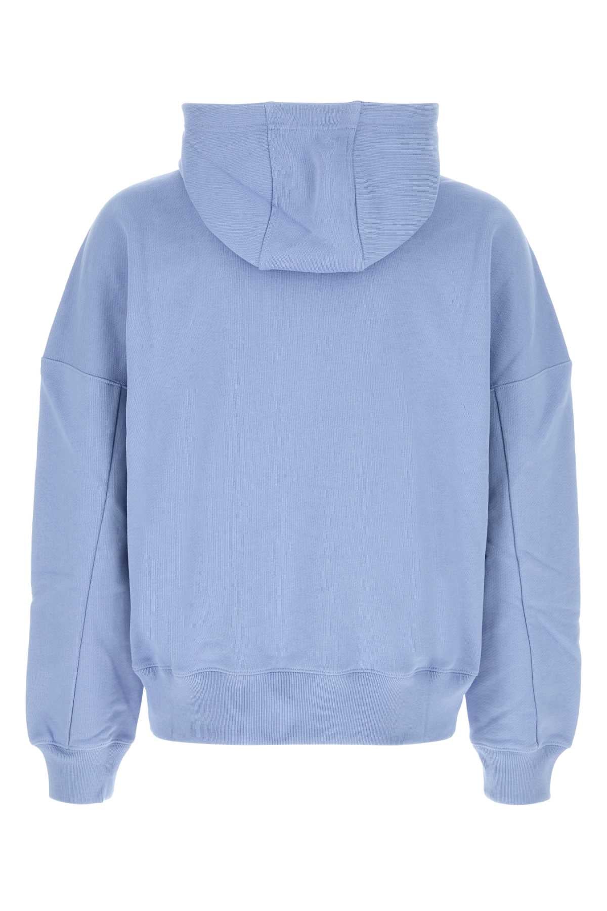 Loewe Men Light-Blue Cotton Sweatshirt LOEWE