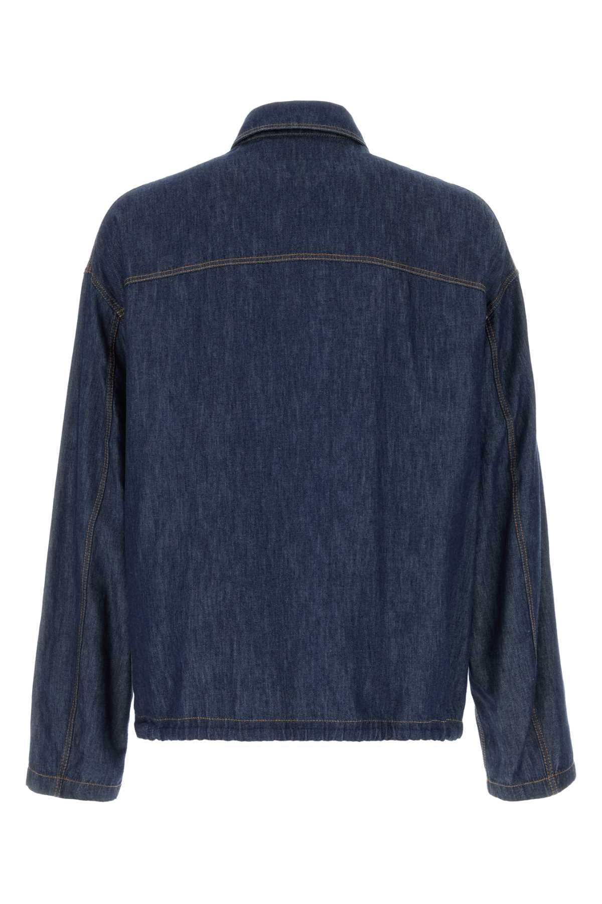 Loewe Men Blue Denim Jacket LOEWE