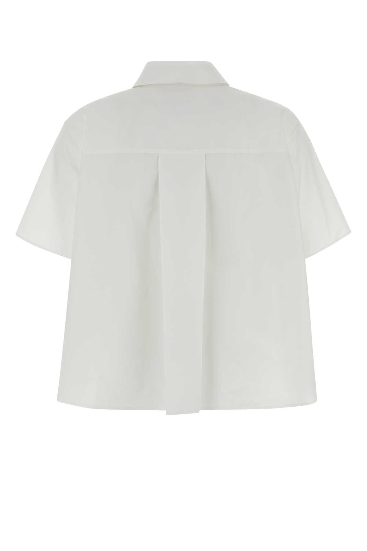 Loewe Women White Poplin Shirt LOEWE