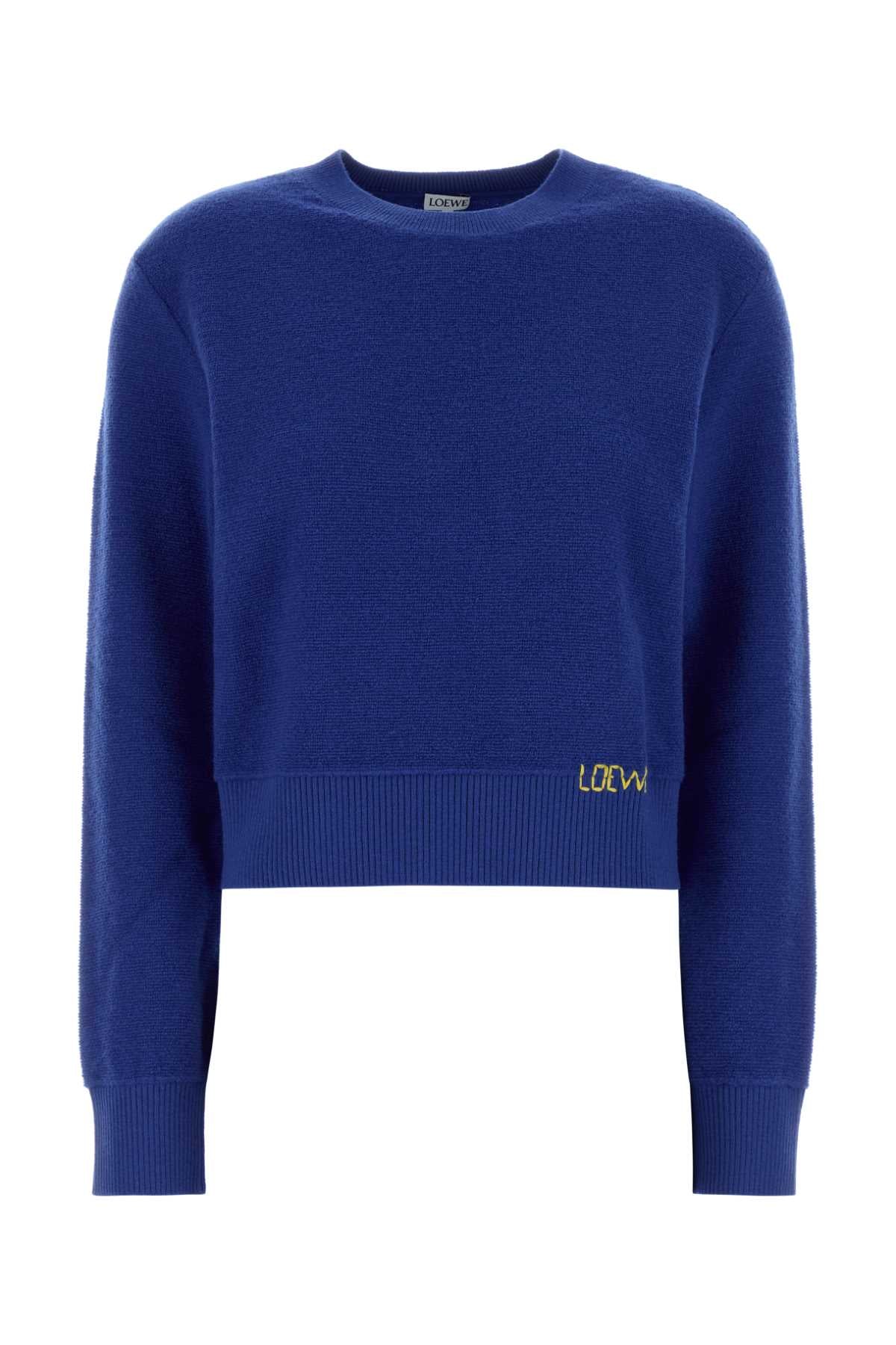Loewe Women Blue Wool Sweater LOEWE