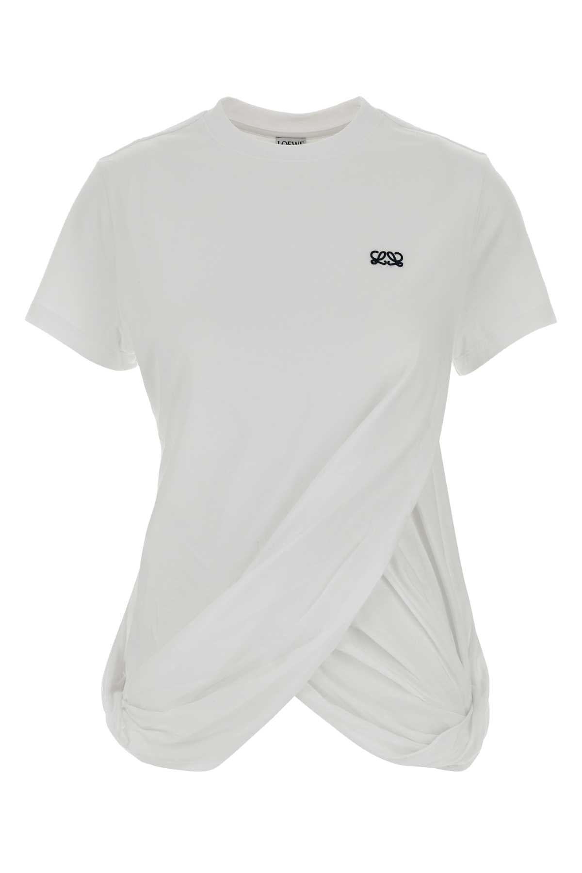 Loewe Women White Cotton T-Shirt LOEWE