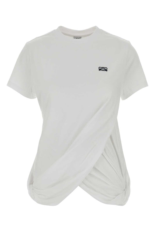 Loewe Women White Cotton T-Shirt LOEWE