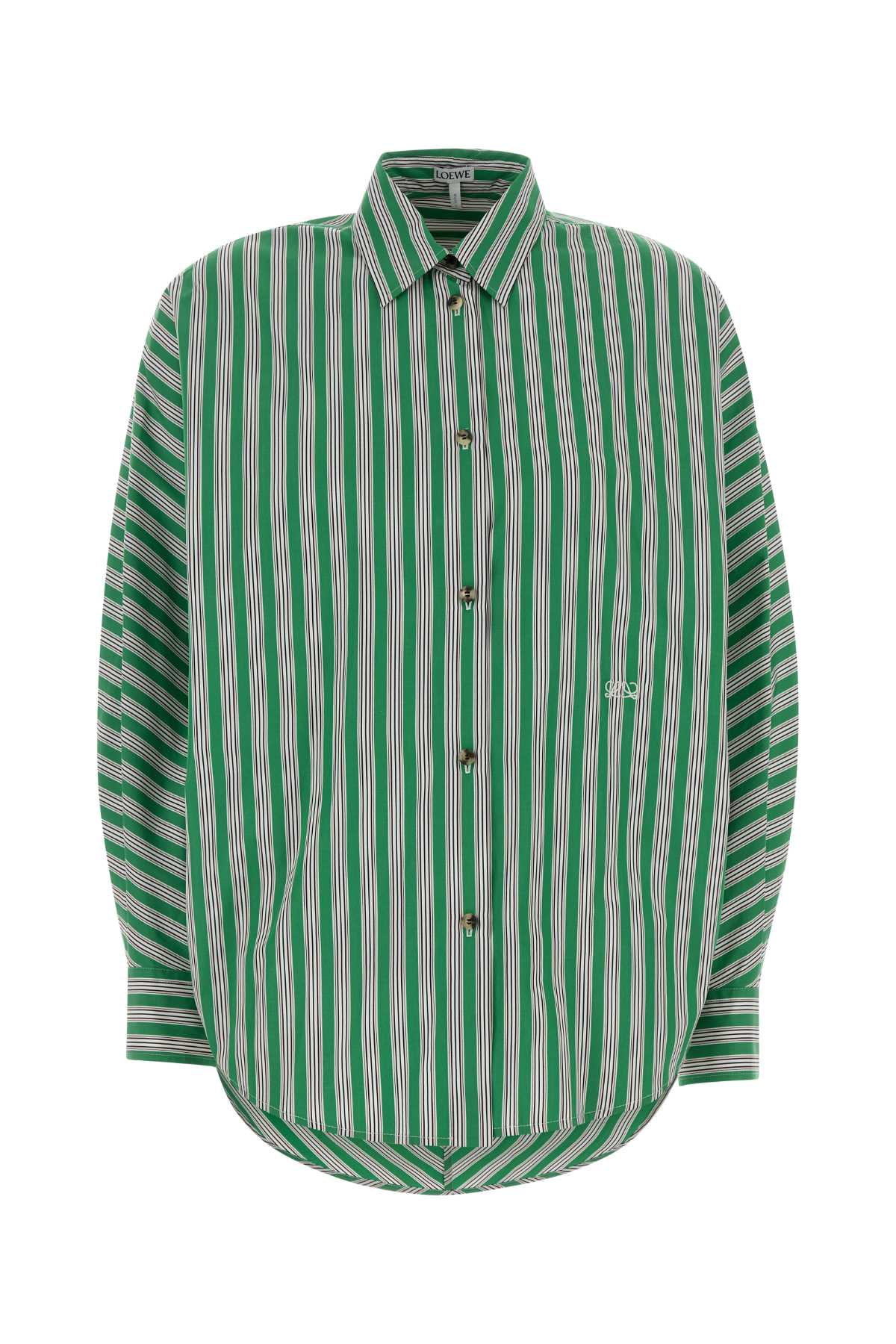 Loewe Women Embroidered Poplin Shirt LOEWE