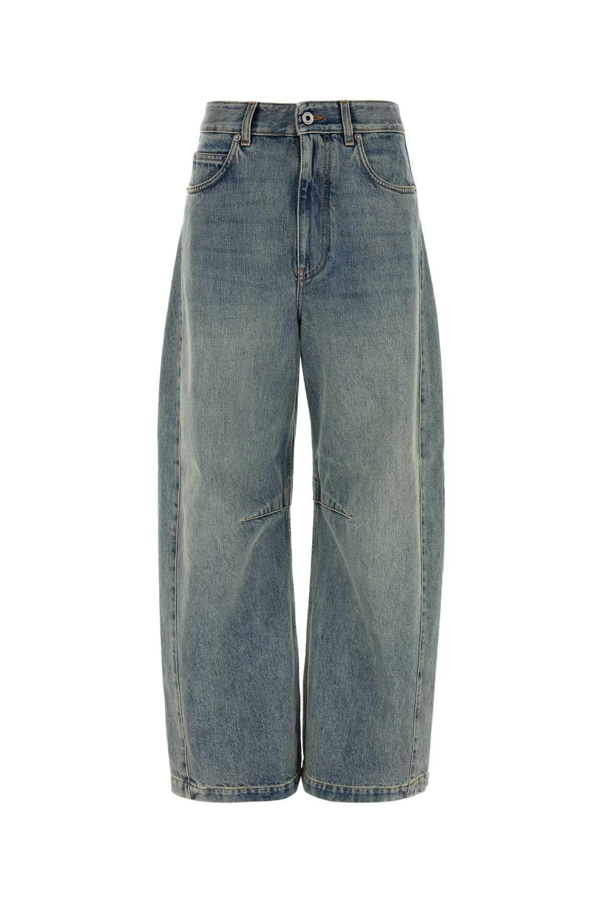 Loewe Women Denim Wide-Leg Jeans LOEWE