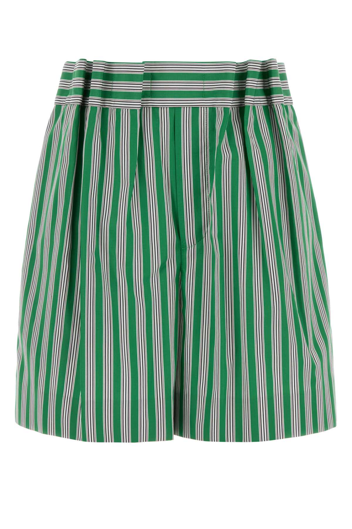 Loewe Women Embroidered Poplin Shorts LOEWE