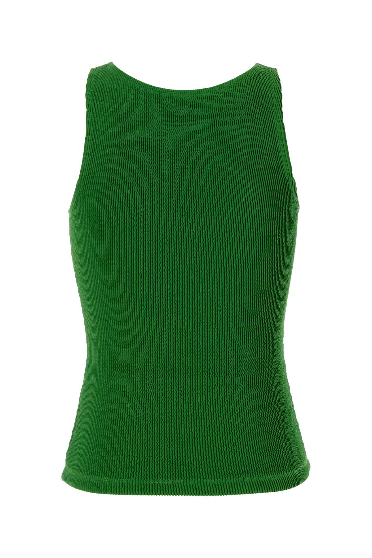 Loewe Women Grass Green Stretch Nylon Tank Top LOEWE