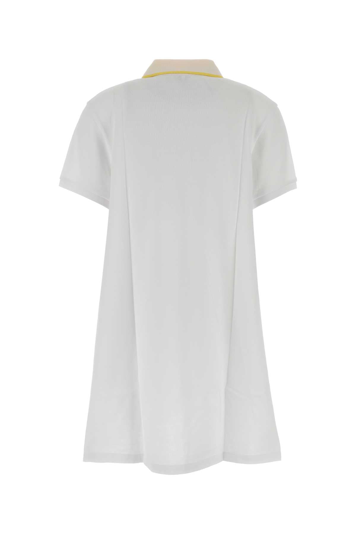 Loewe Women White Piquet Polo Dress LOEWE