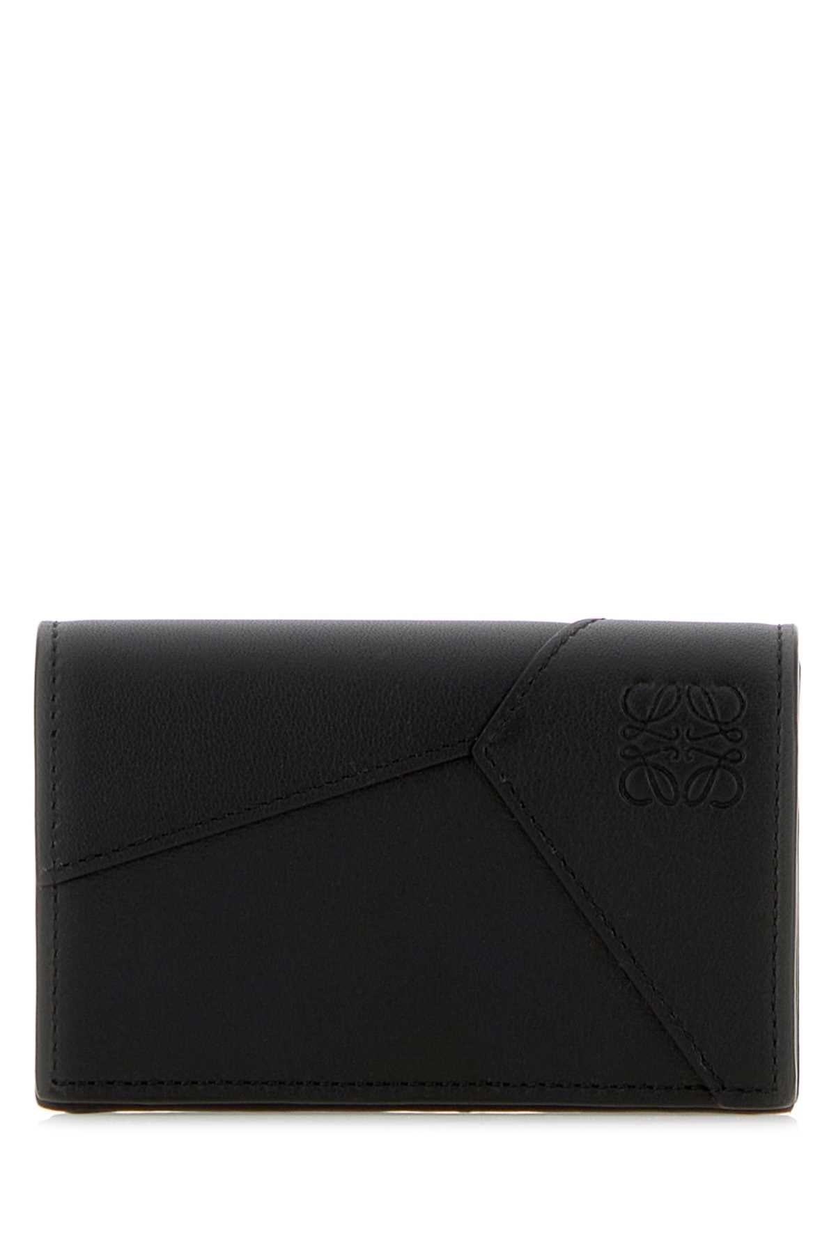 Loewe Men Black Leather Puzzle Coin Purse LOEWE