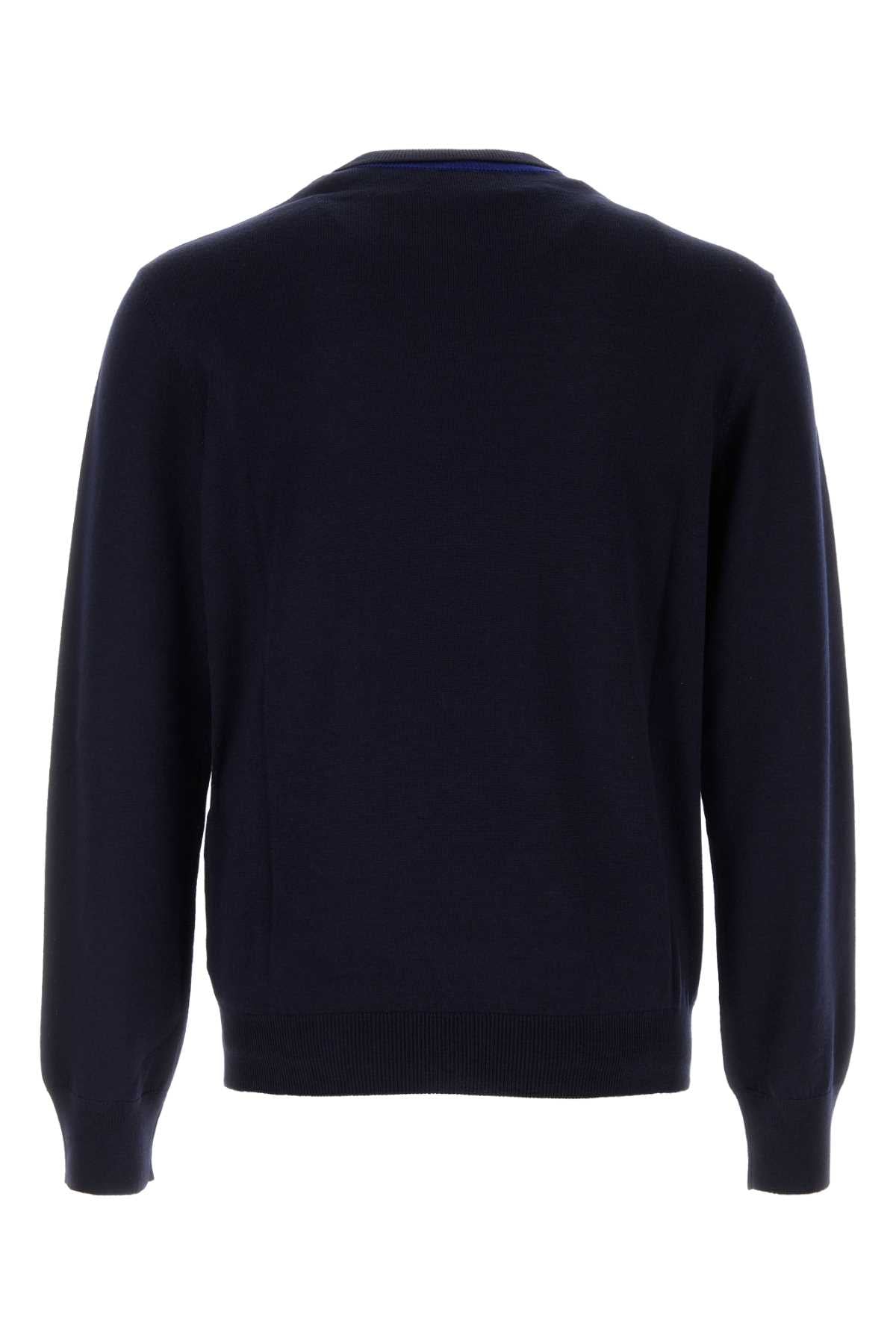 Loewe Men Midnight Blue Wool Blend Sweater LOEWE