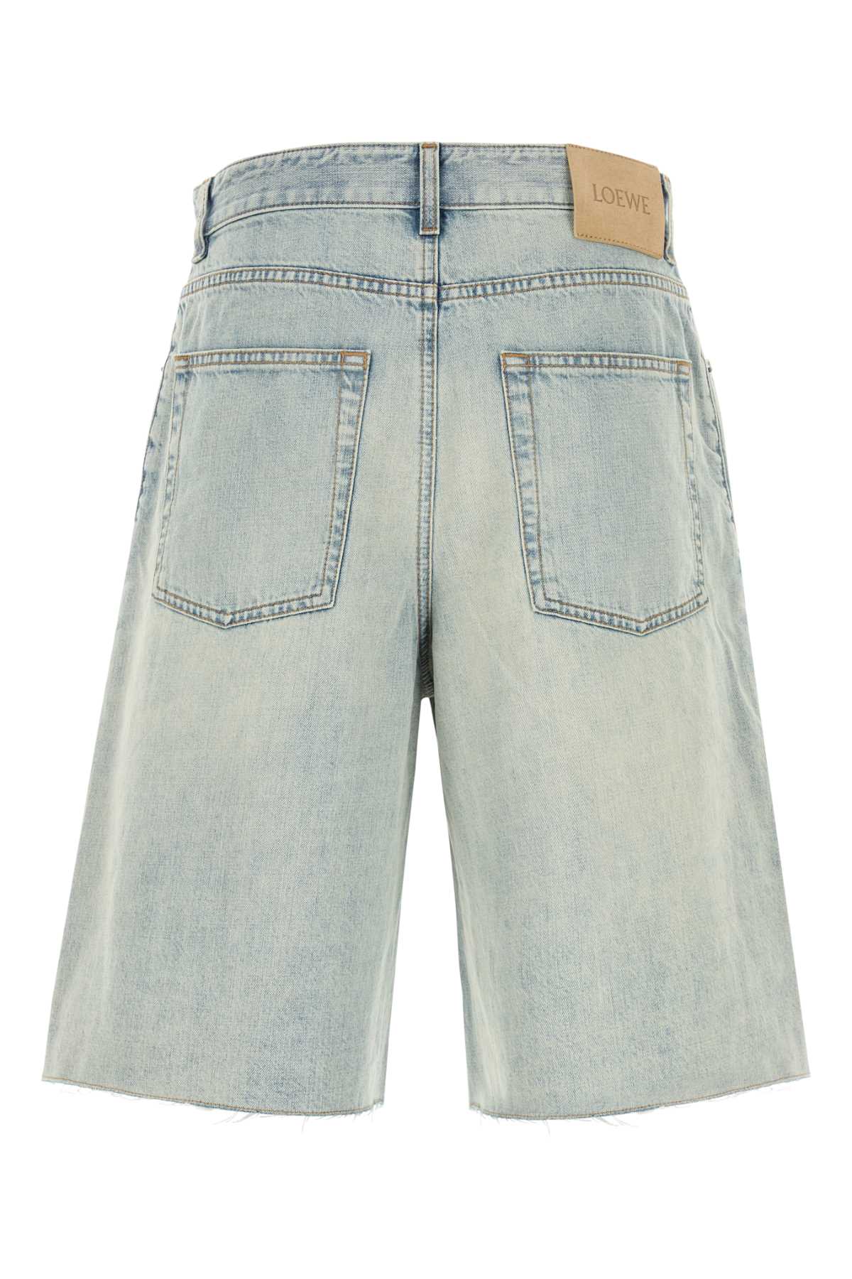 Loewe Men Denim Bermuda Shorts LOEWE