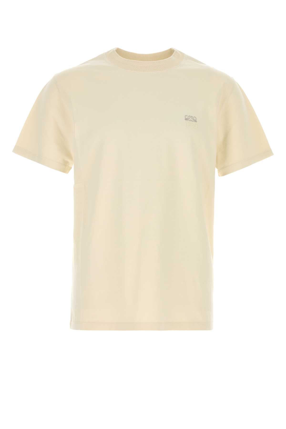 Loewe Men Cream Cotton T-Shirt LOEWE