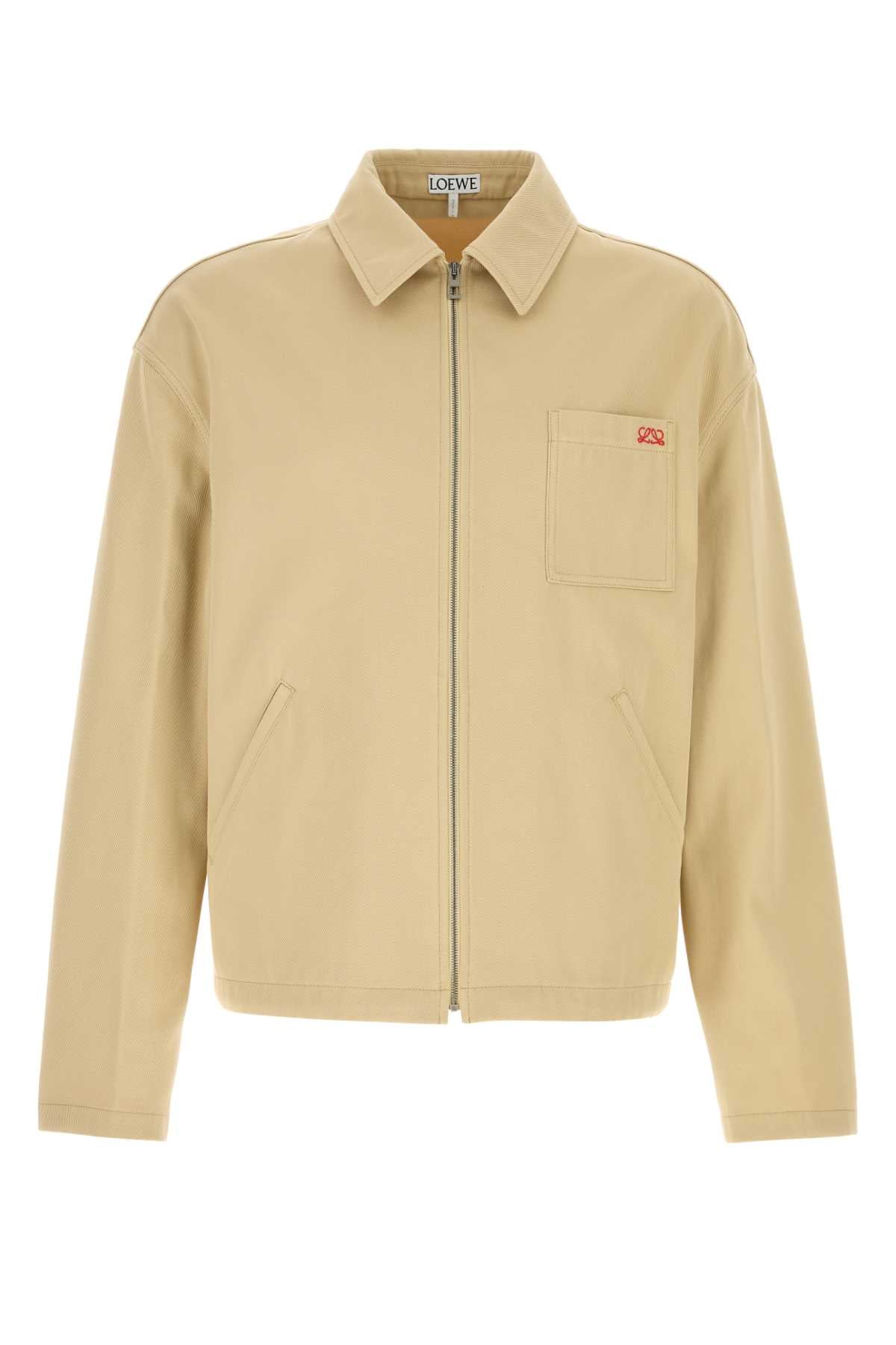 Loewe Men Beige Cotton Jacket LOEWE