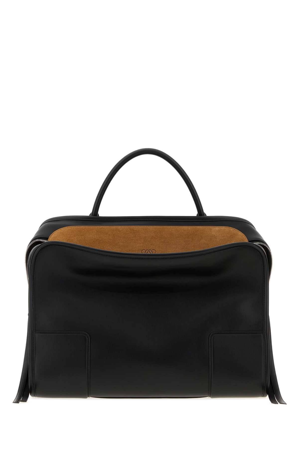 Loewe Men Black Leather Amazona 180 X Shopping Bag LOEWE