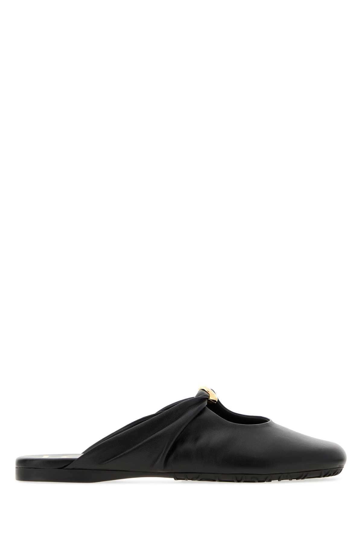 Loewe Women Black Nappa Leather Pebble Ballerinas LOEWE